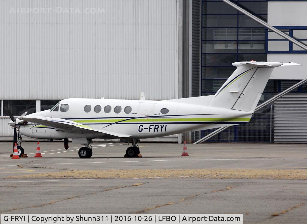 G-FRYI, 1976 Beech 200 Super King Air C/N BB-210, Parked at the General Aviation area...
