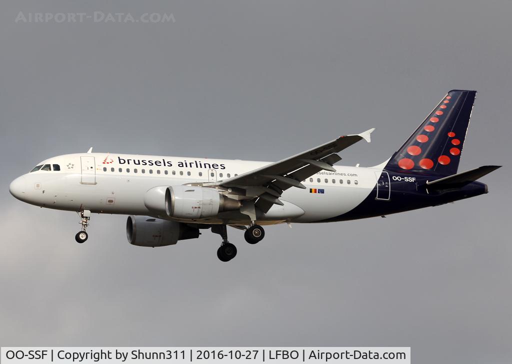 OO-SSF, 2006 Airbus A319-111 C/N 2763, Landing rwy 32L