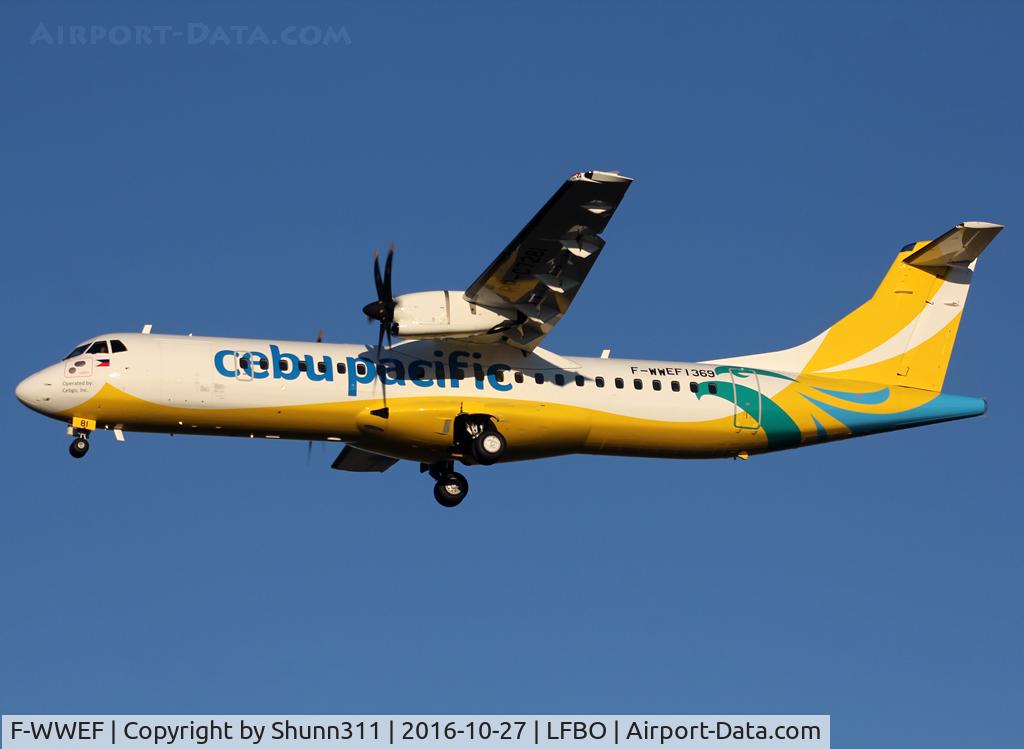 F-WWEF, 2016 ATR 72-600 C/N 1369, C/n 1369 - To be RP-C7281