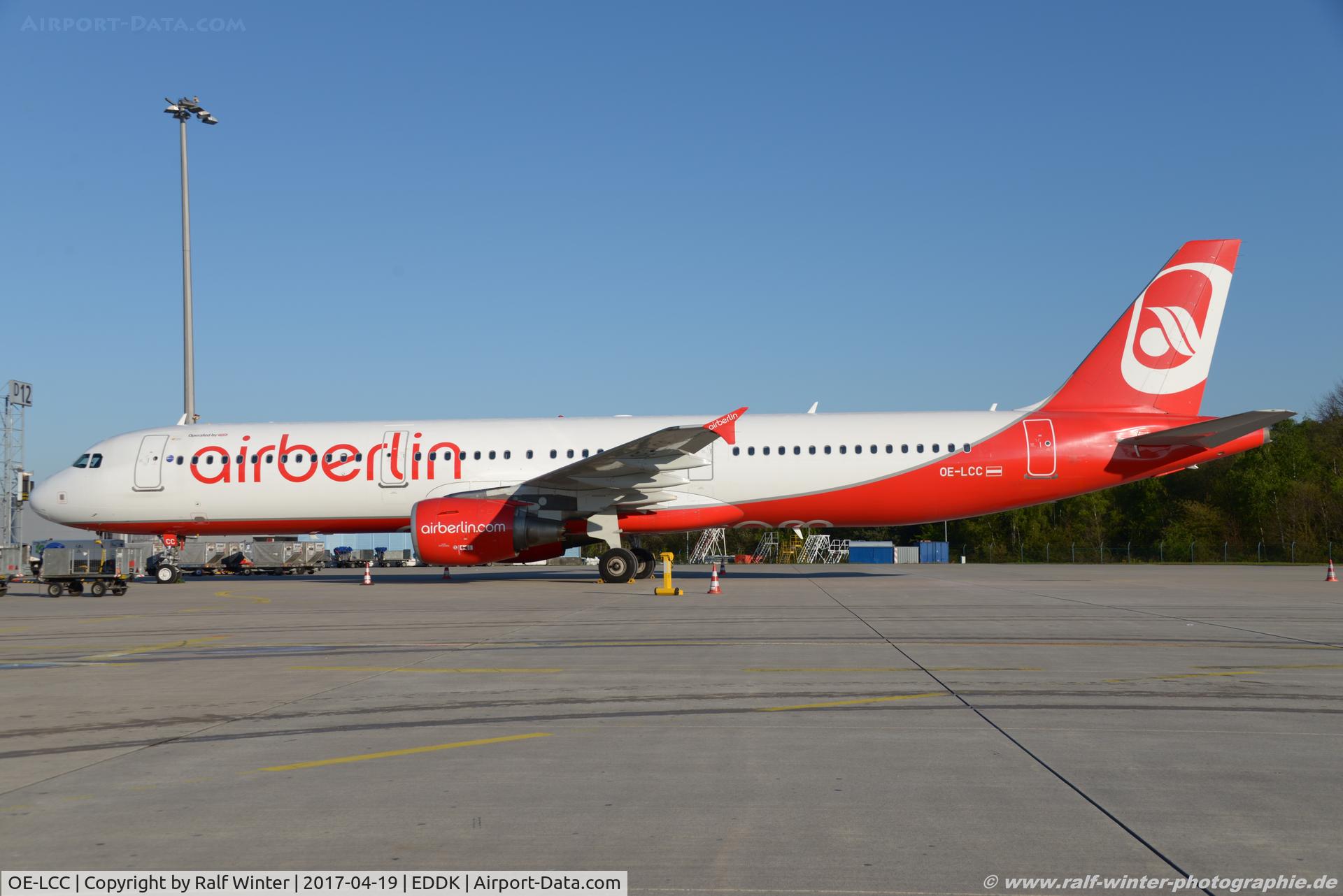 OE-LCC, 2010 Airbus A321-211 C/N 4334, Airbus 321-211 - Air Berlin operated by Niki - OE-LCC - 4334 -19.04.2017 - CGN