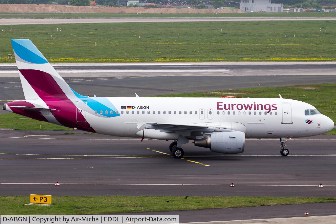 D-ABGN, 2008 Airbus A319-112 C/N 3661, Eurowings
