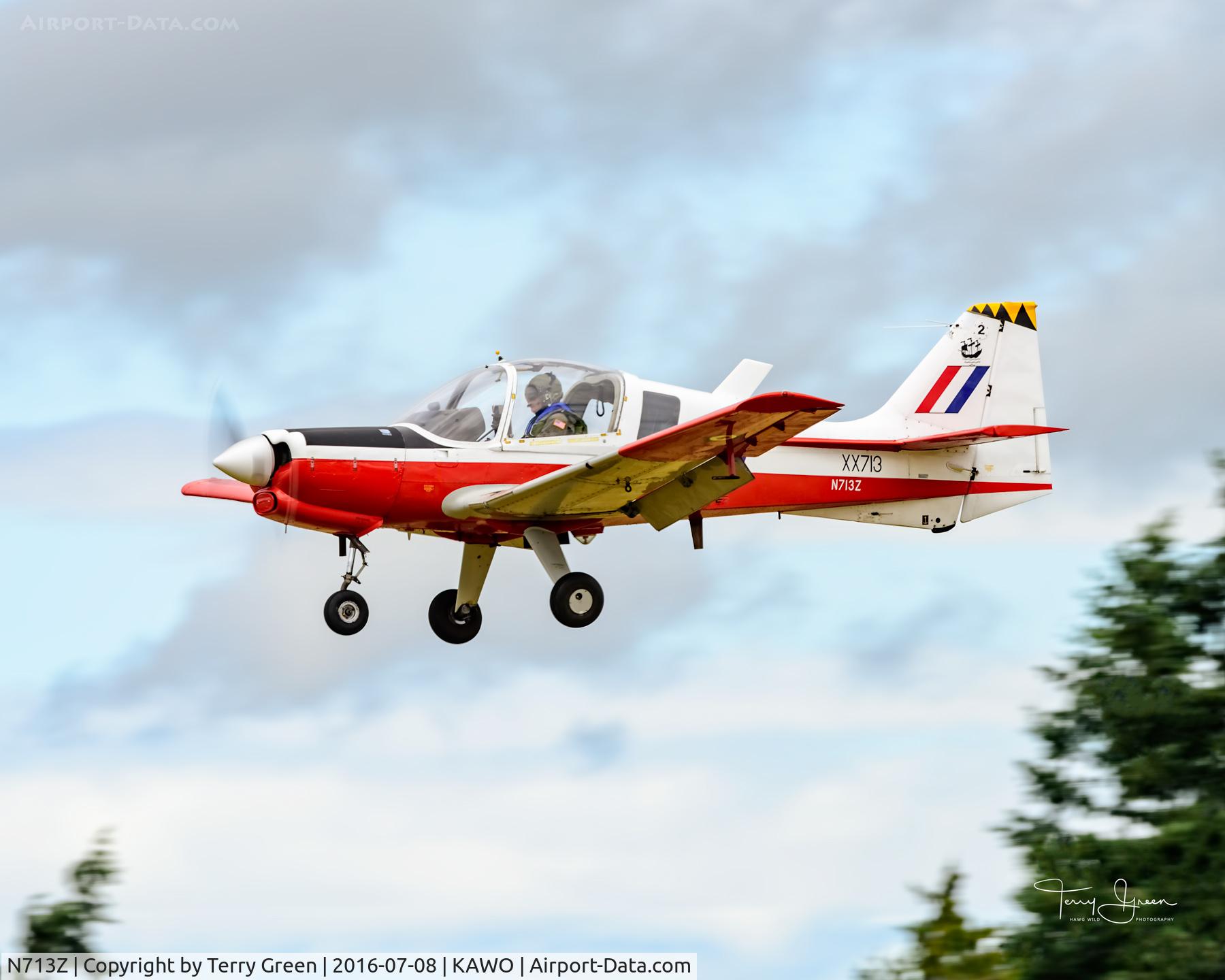 N713Z, 1976 Scottish Aviation Bulldog T.1 C/N BH120/362, KAWO