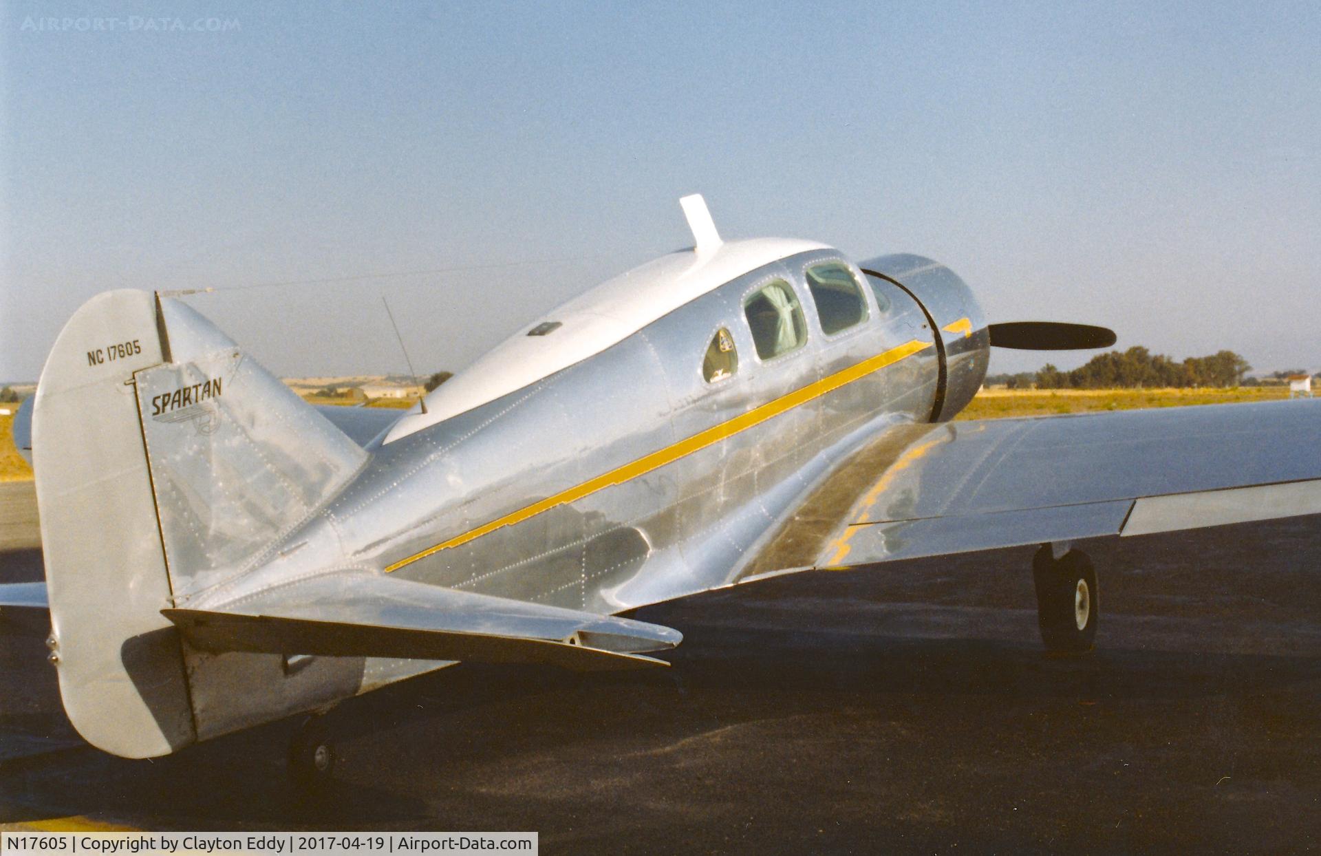 N17605, 1937 Spartan 7W Executive C/N 10, California July 1982
