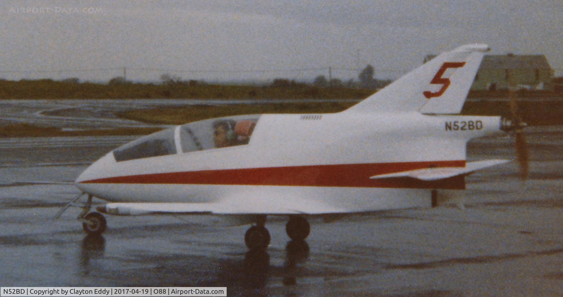 N52BD, 1978 Bede BD-5B C/N 238, Old Rio Vista Airport California. 1970's?