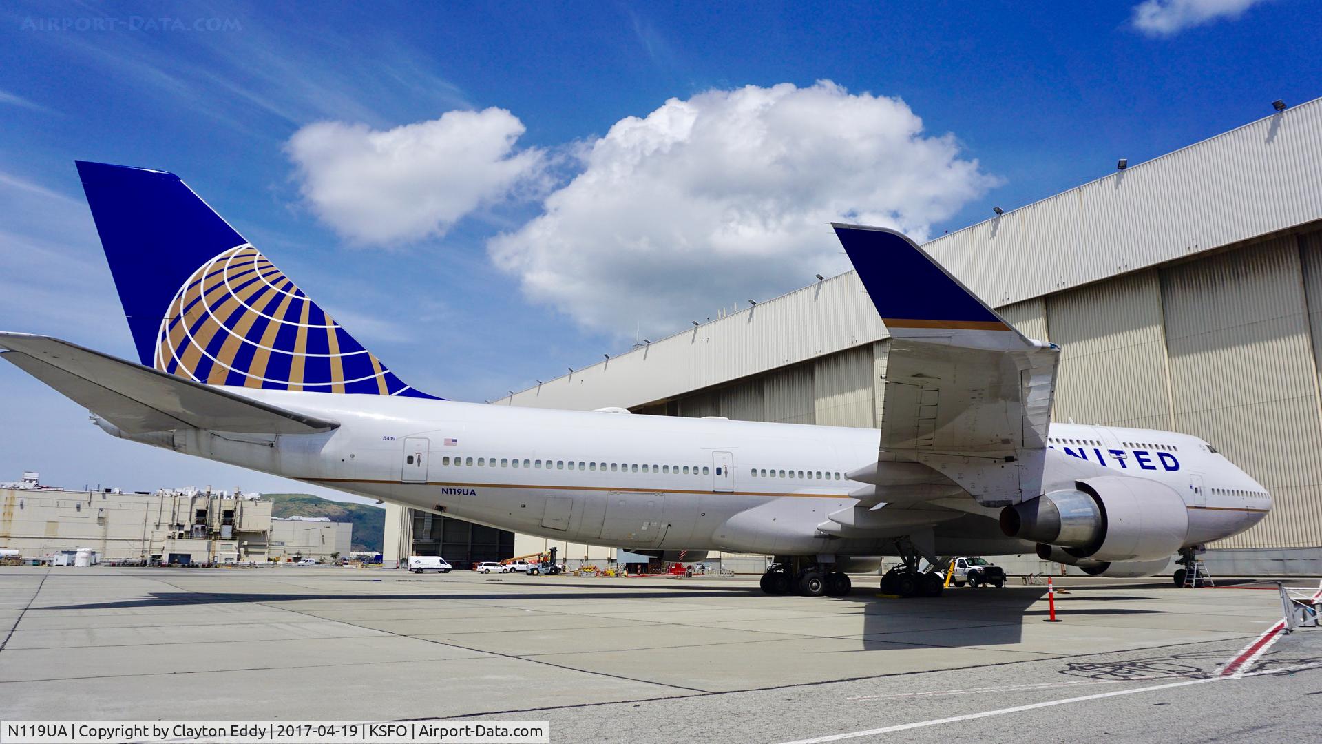 N119UA, 1999 Boeing 747-422 C/N 28812, SFO 2017