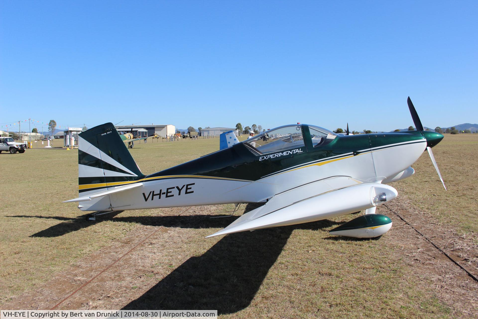 VH-EYE, 2012 Vans RV-7 C/N 73963, VH-EYE, Watts Bridge QLD