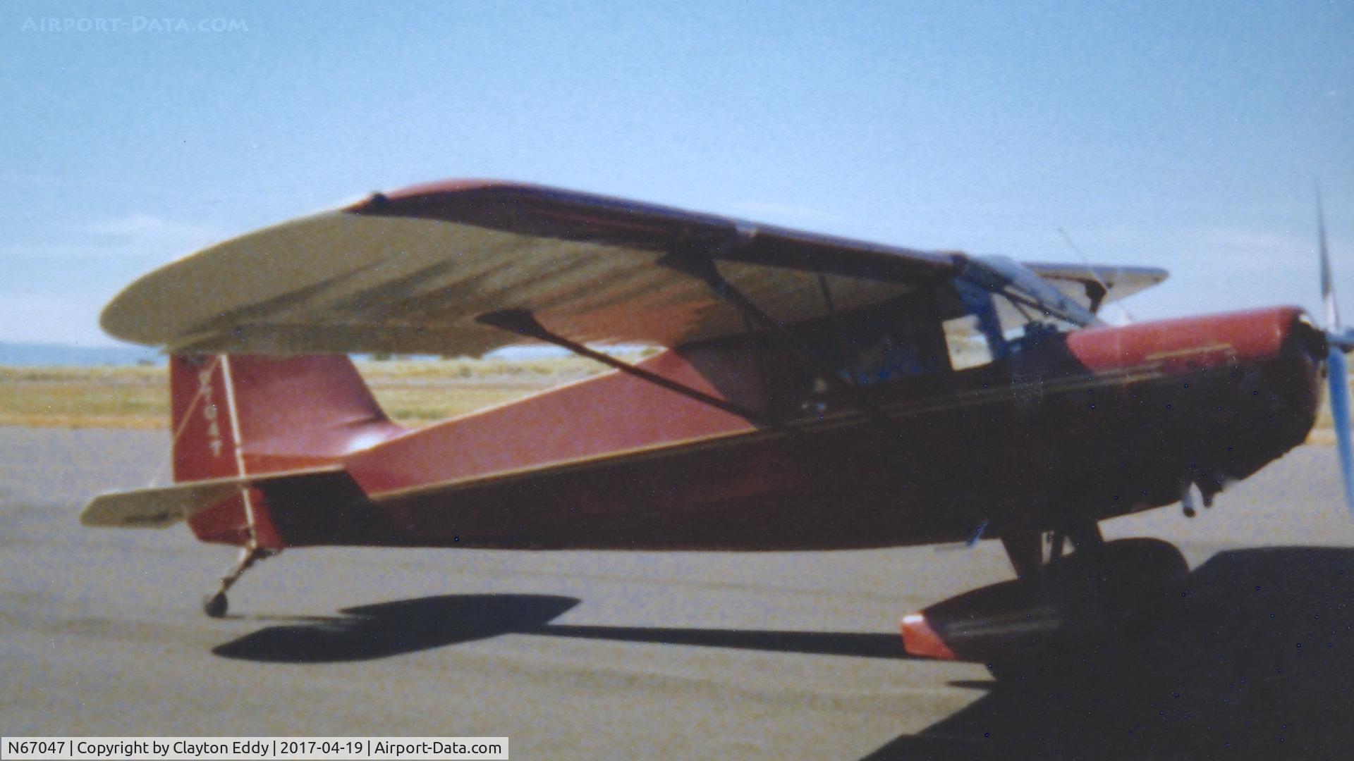 N67047, 1946 Commonwealth 185 Skyranger C/N 1771, California 1970's?
