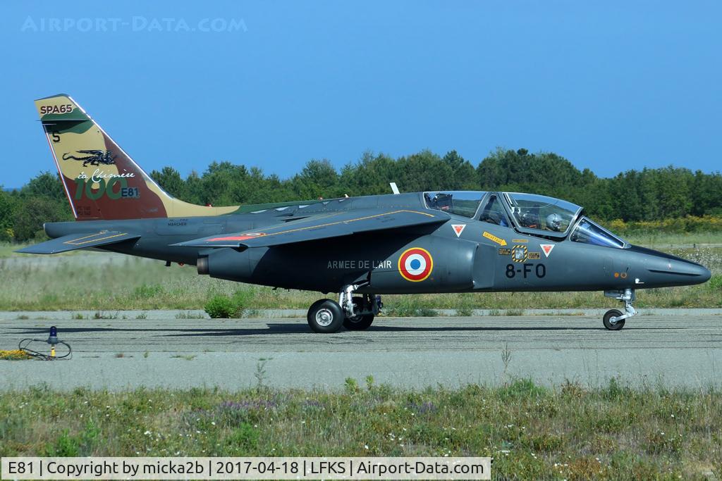 E81, Dassault-Dornier Alpha Jet E C/N E81, Taxiing