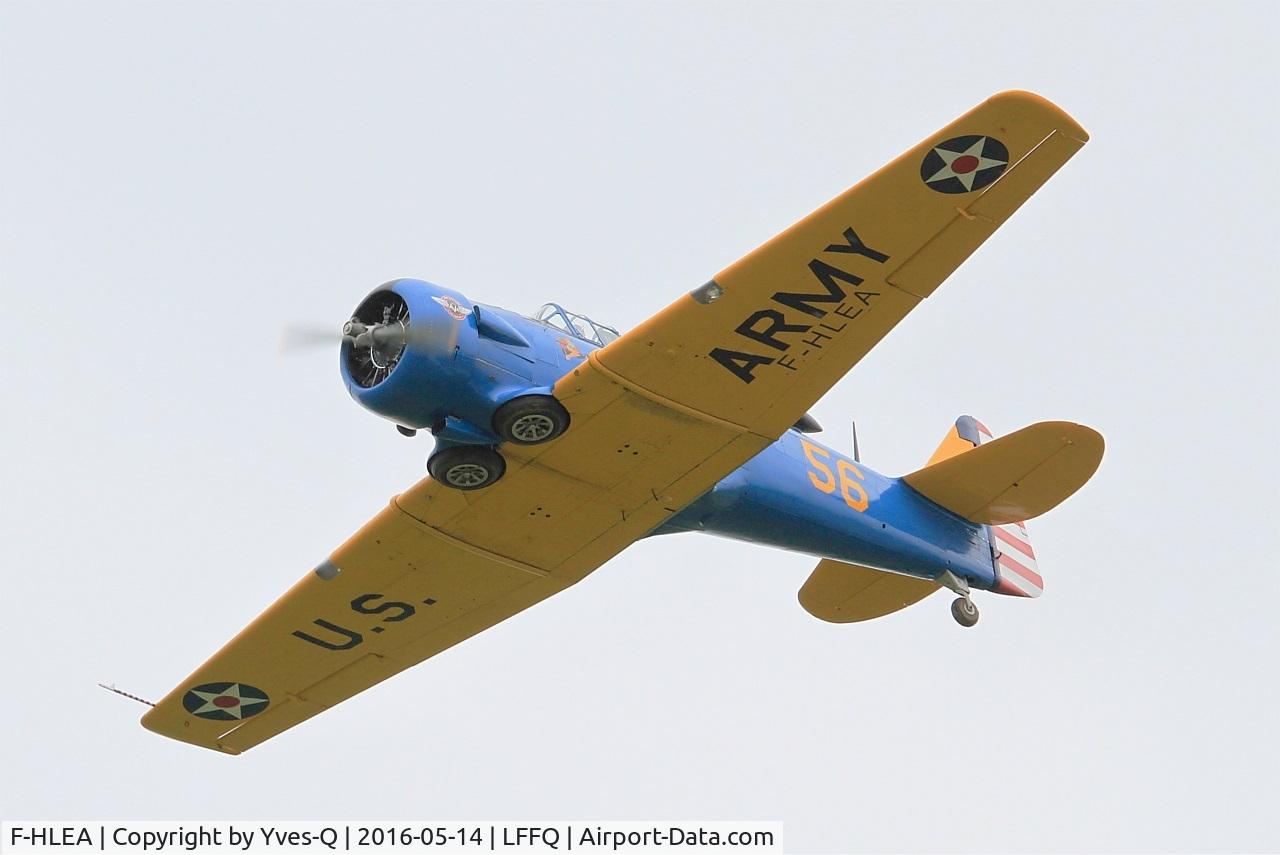 F-HLEA, North American T-6G Texan C/N 168-160, North American T-6G Texan, On display, La Ferté-Alais airfield (LFFQ) Air show 2016