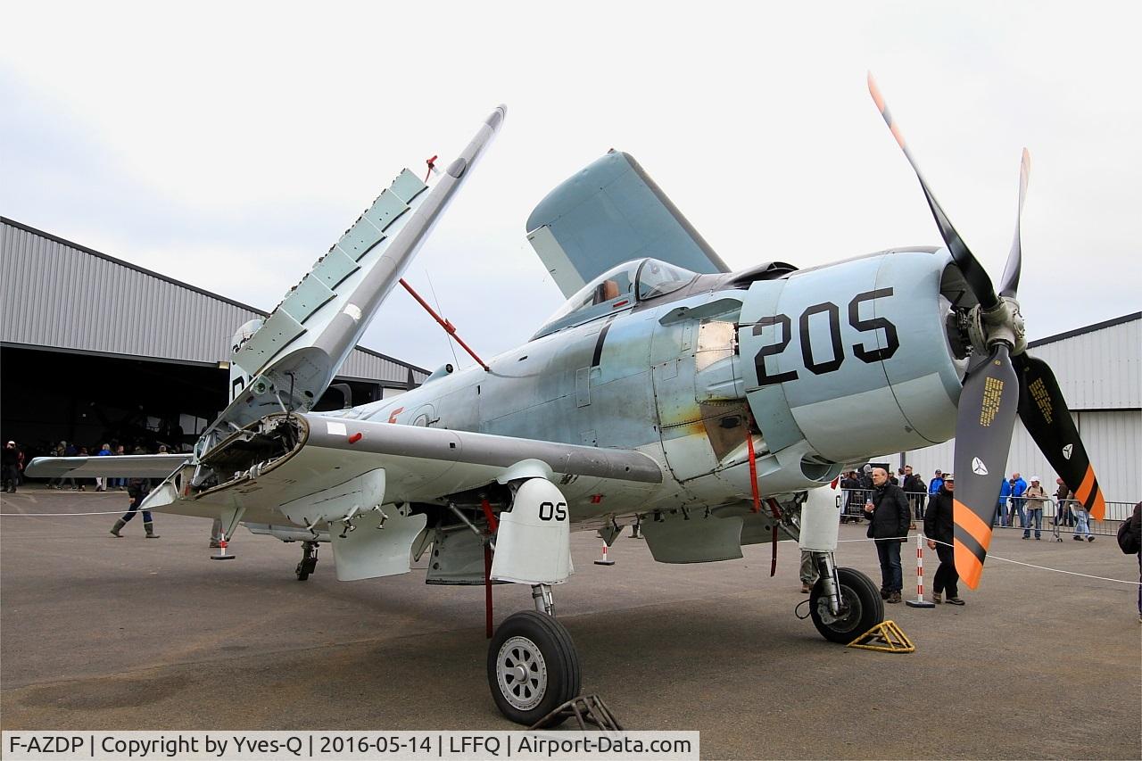 F-AZDP, Douglas AD-4N Skyraider C/N 7449, Douglas AD-4NA Skyraider, Static display, La Ferté-Alais (LFFQ) Air show 2016