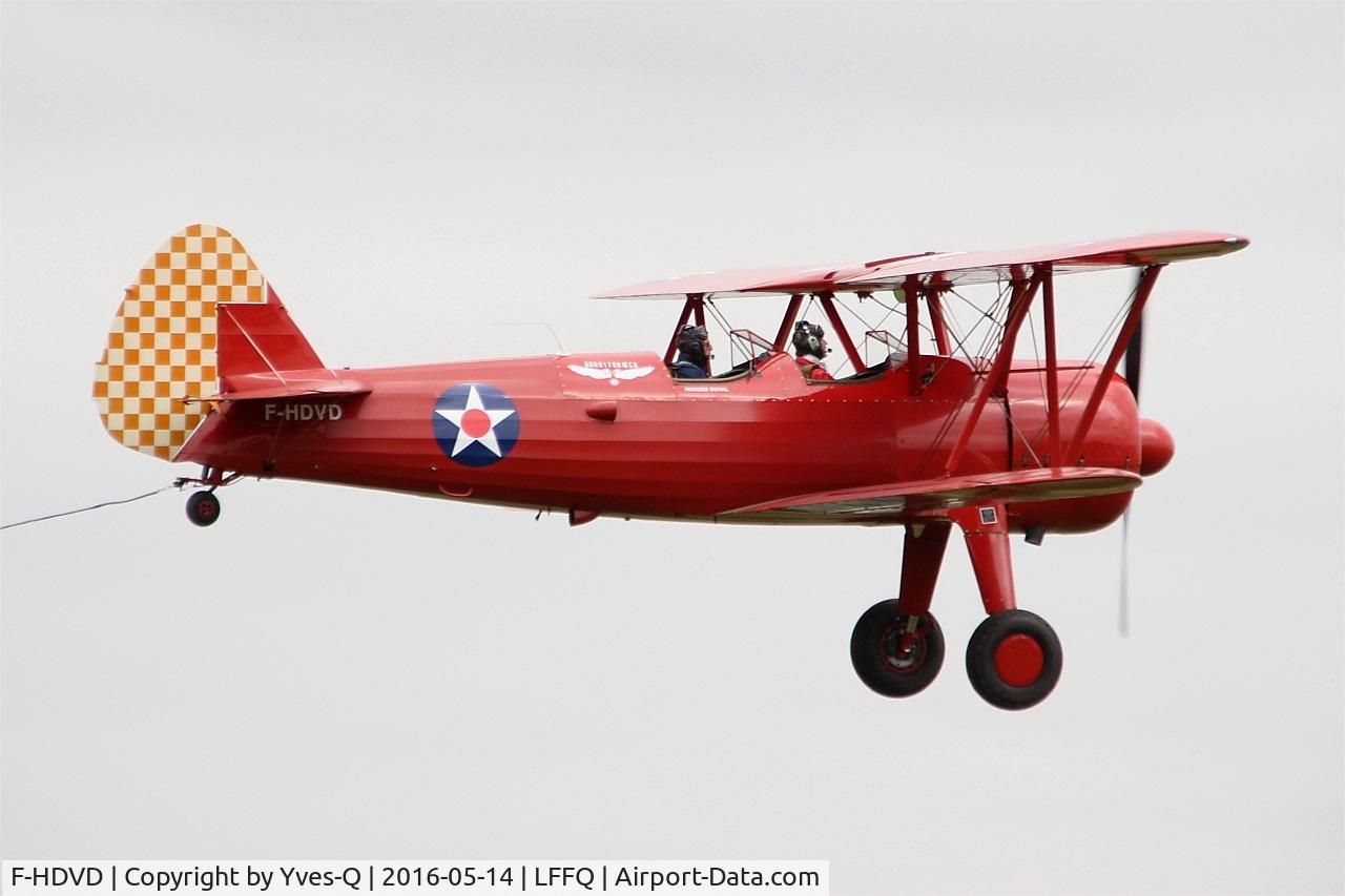 F-HDVD, 1940 Boeing A75N1 (PT-17) C/N 75-940, Boeing A75N1 (PT-17), On display, La Ferté-Alais (LFFQ) air show 2016