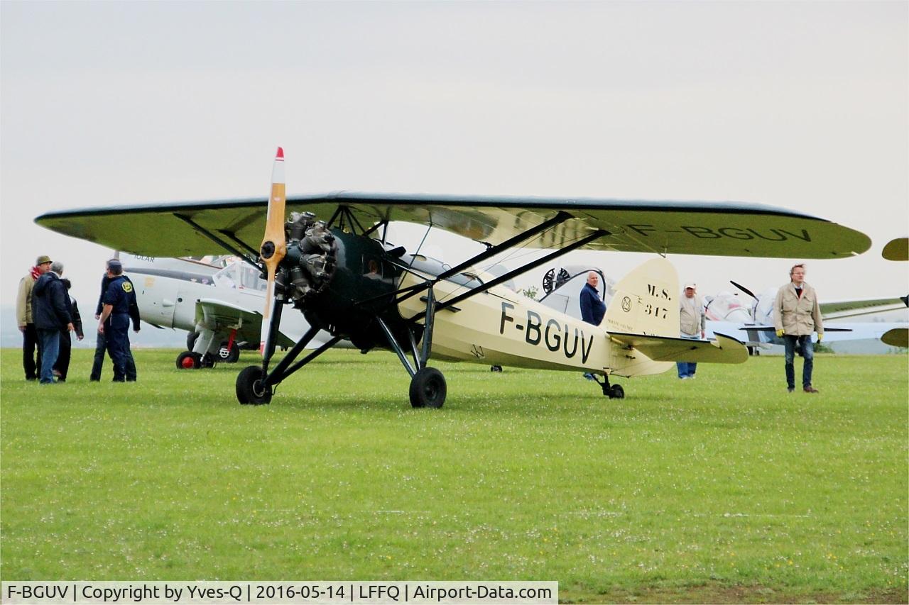 F-BGUV, Morane-Saulnier MS.317 C/N 297, Morane-Saulnier MS.317, Static park, La Ferté-Alais Airfield (LFFQ) Air Show 2016