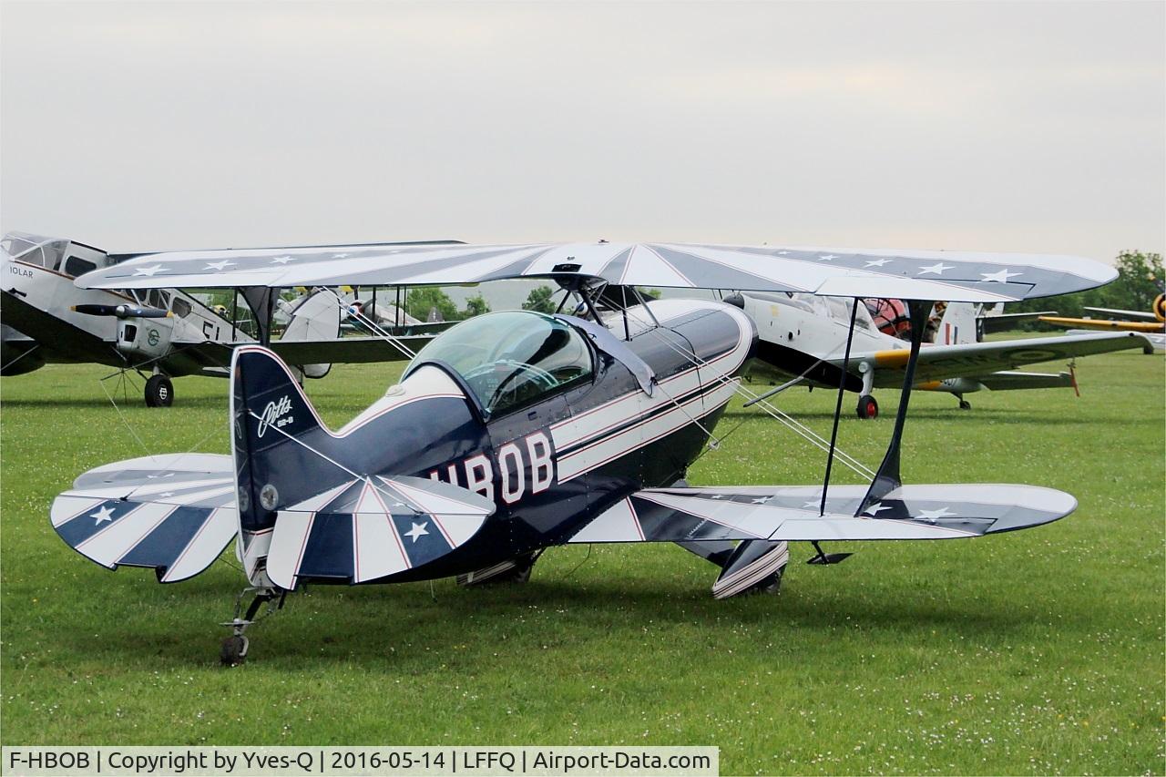 F-HBOB, 1983 Aviat Pitts S-2B Special C/N 5289, Aviat Pitts S-2B, Static display, La Ferté-Alais Airfield (LFFQ) Air Show 2016