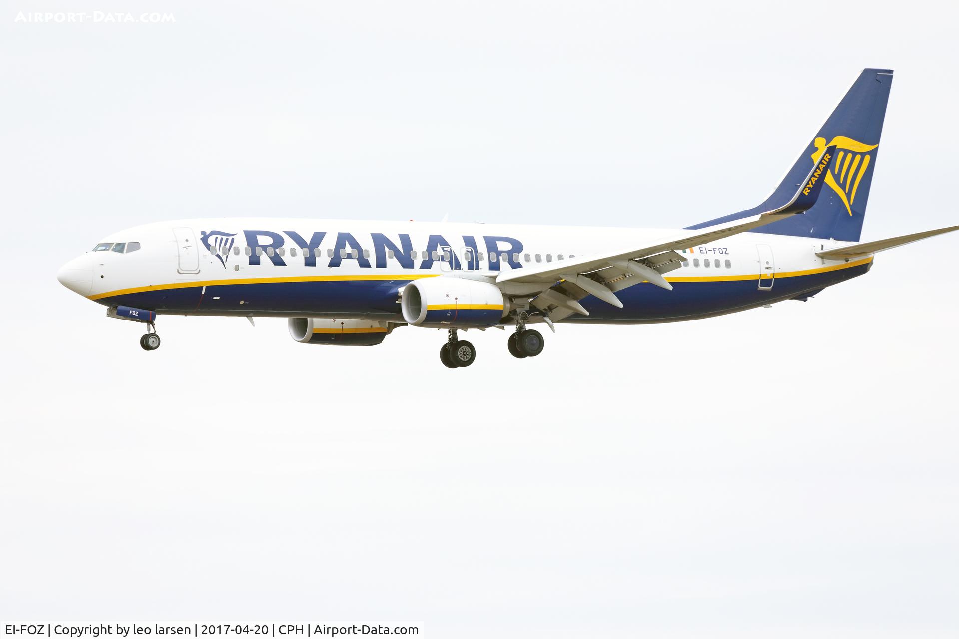 EI-FOZ, 2016 Boeing 737-8AS C/N 44731, Copenhagen 20.4.2017