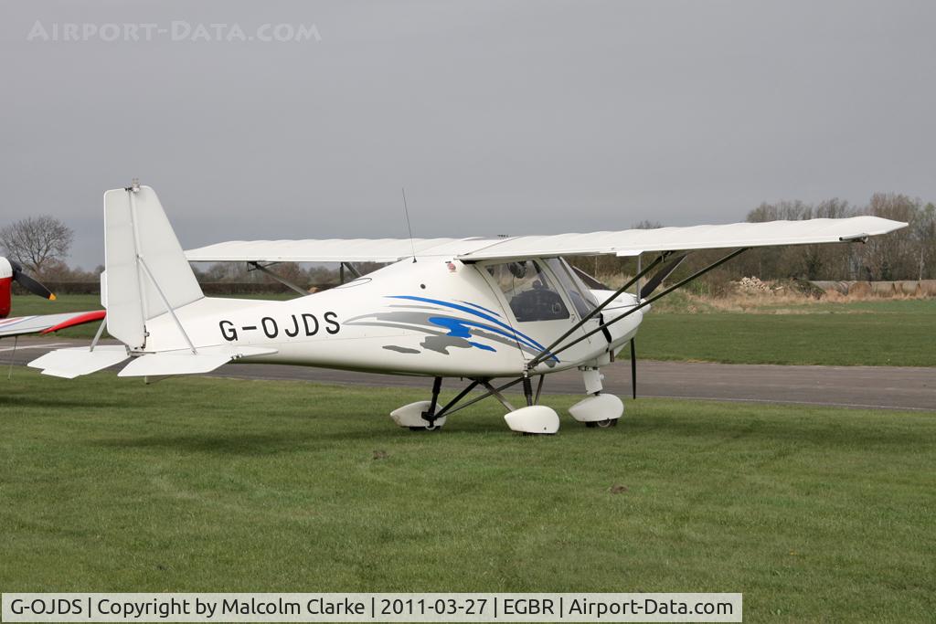 G-OJDS, 2004 Comco Ikarus C42 Cyclone FB80 C/N 0411-6633, Comco Ikarus C42 Cyclone FB80 at Breighton Airfield's All Comers Spring Fly-In. March 27th 2011.