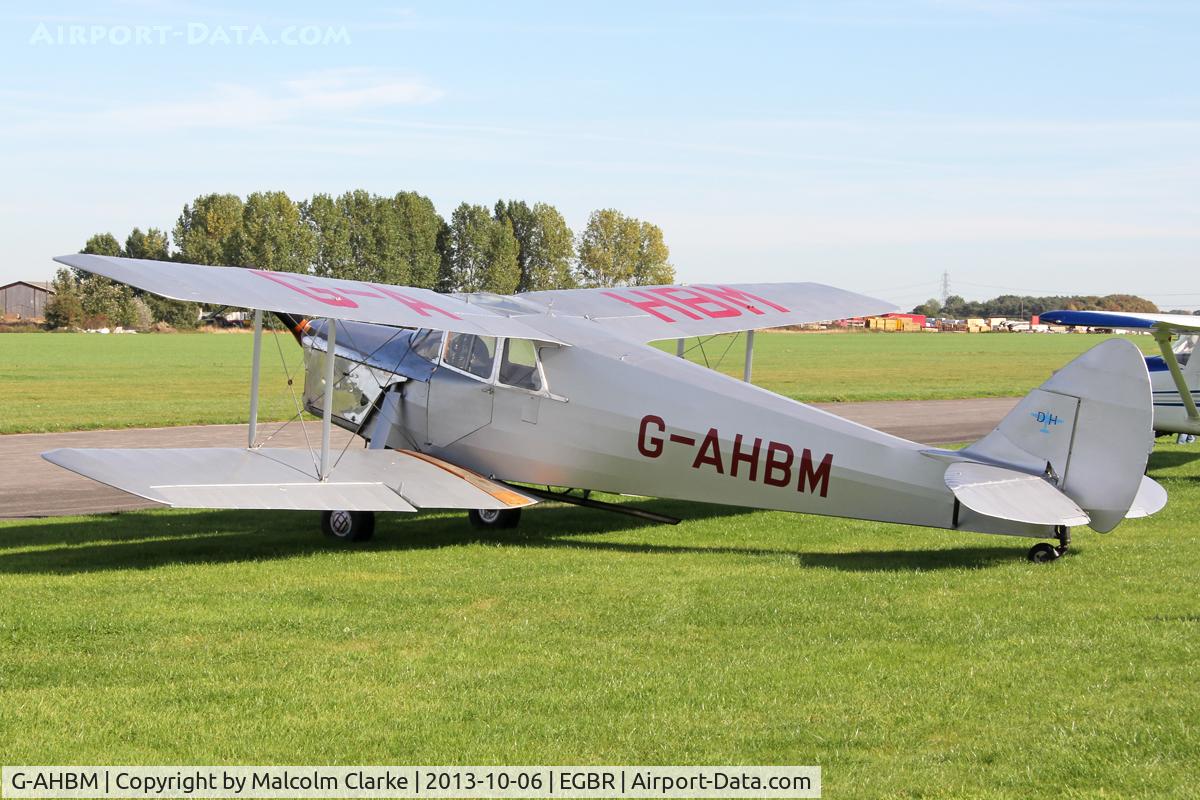 G-AHBM, 1935 De Havilland DH.87B Hornet Moth C/N 8126, De Havilland DH-87B Hornet Moth at Breighton Airfield. October 6th 2013.