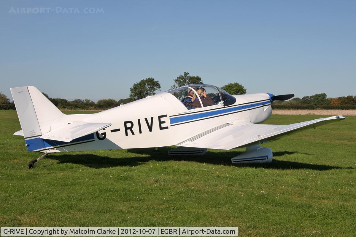 G-RIVE, 2007 Jodel D-153 Mascaret C/N PFA 235-12856, Jodel D-153 Mascaret at Breighton Airfield's Hibernation Fly-In. October 7th 2012.
