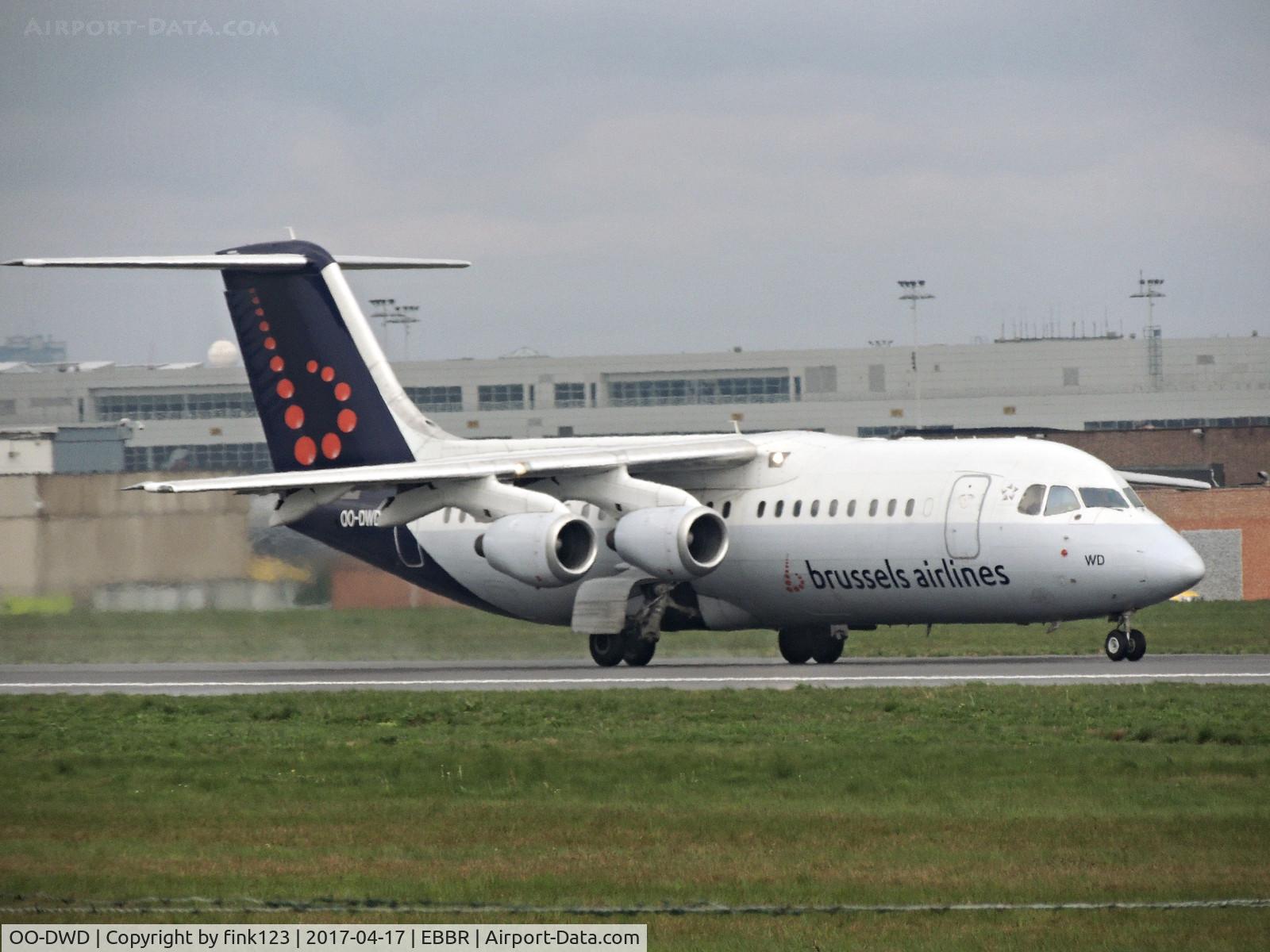 OO-DWD, 1998 British Aerospace Avro 146-RJ100 C/N E3324, BRUSSEL AIRLINES