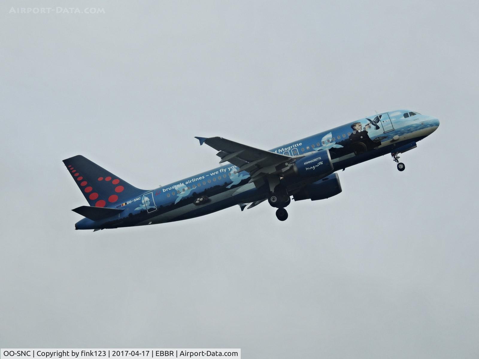 OO-SNC, 2002 Airbus A320-214 C/N 1797, BRUSSEL AIRLINES SPECIAL AFTER DEPARTURE