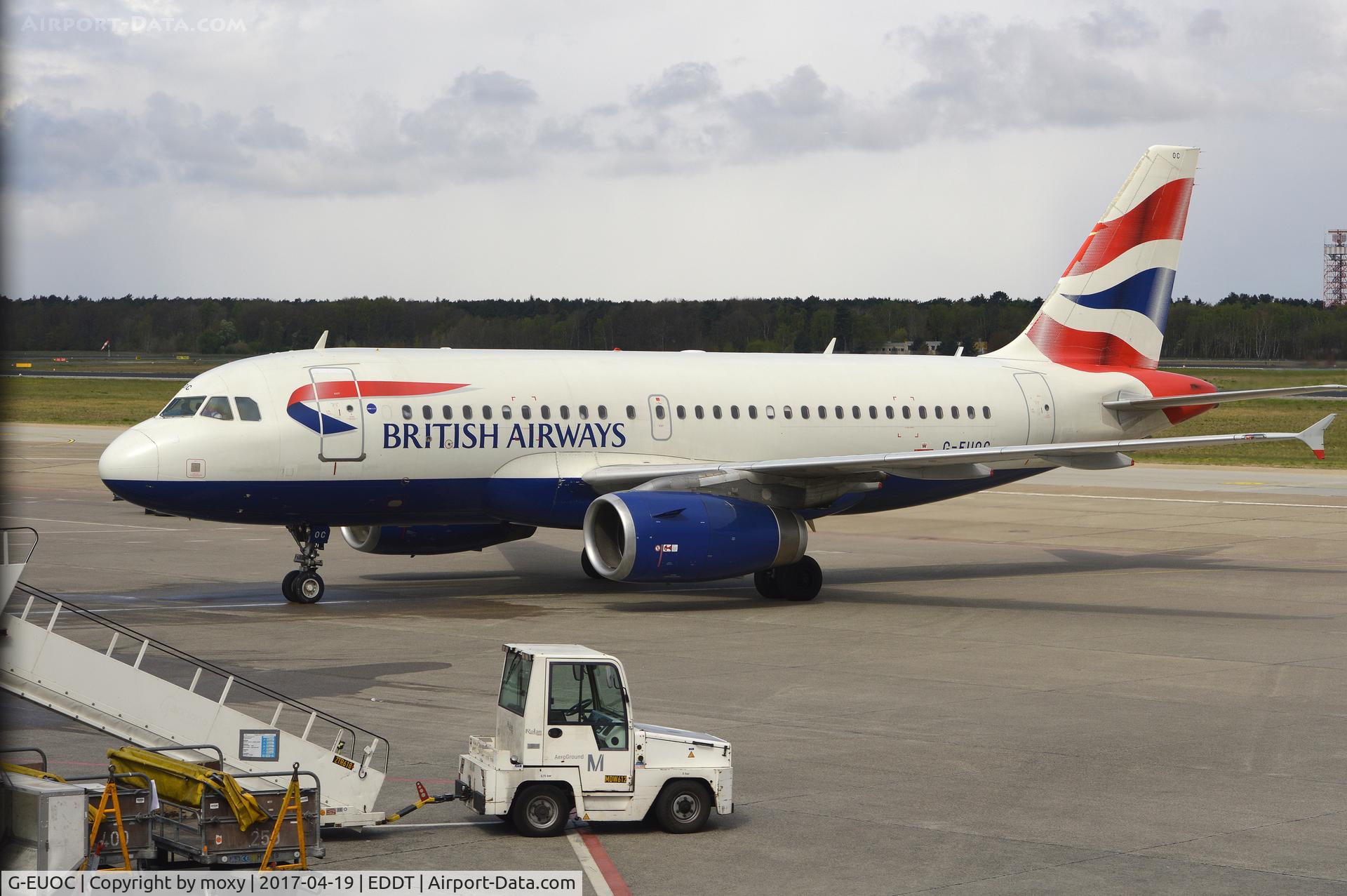 G-EUOC, 2001 Airbus A319-131 C/N 1537, Airbus A319-131 at Berlin Tegel.