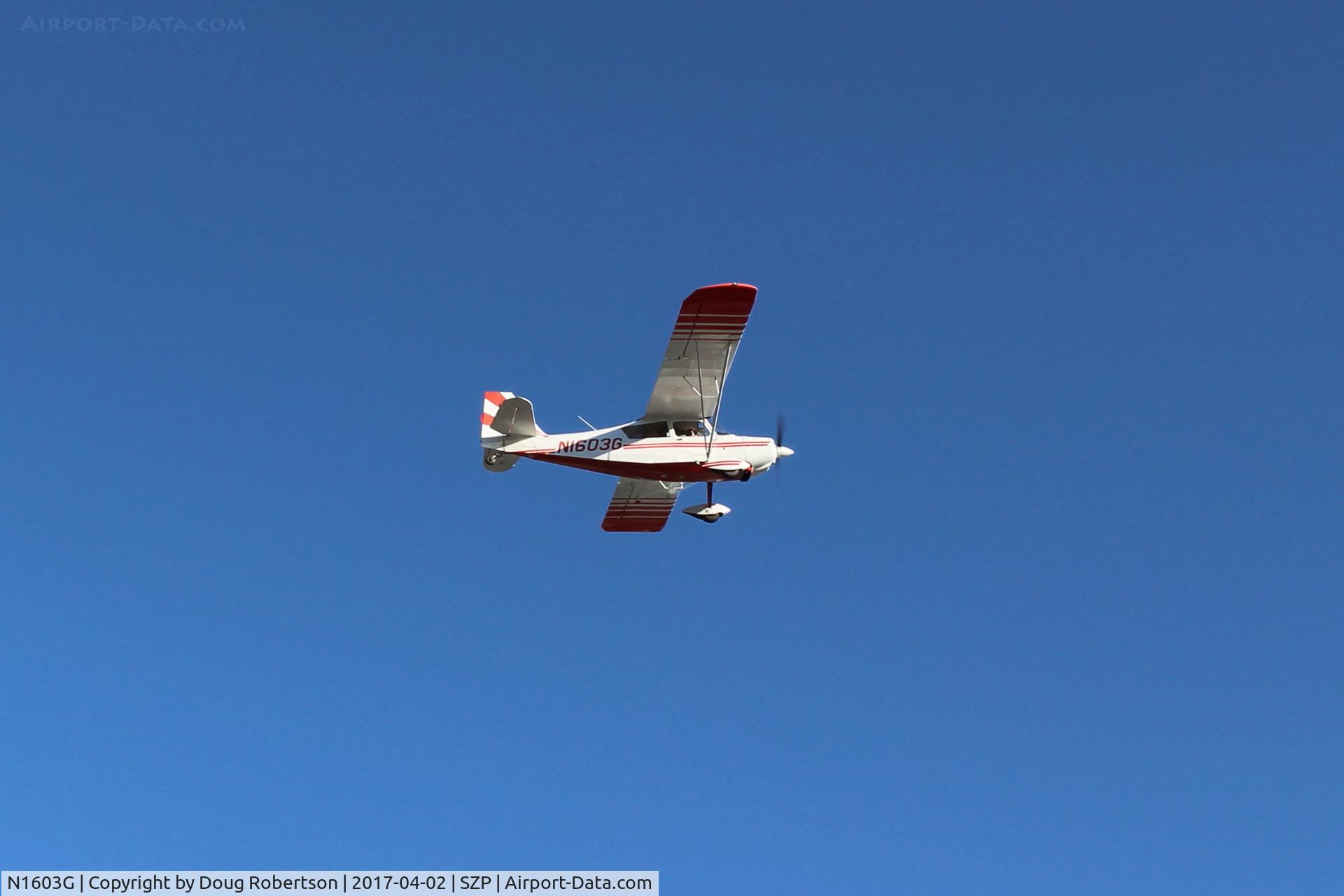N1603G, 1968 Champion 7ECA Citabria C/N 609, 1968 Champion 7ECCA CITABRIA, Lycoming O-235 115 Hp, another takeoff climb Rwy 04