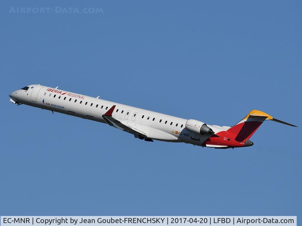 EC-MNR, 2016 Bombardier CRJ-1000 (CL-600-2E25) C/N 19052, Ibéria Régional IB8555 to Madrid Barajas, take off runway 05