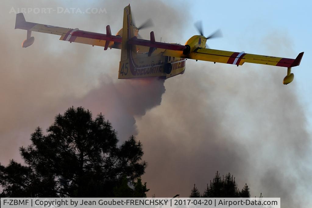 F-ZBMF, Canadair CL-215-6B11 CL-415 C/N 2045, Pélican 45, Parempuyre fire near Bordeaux