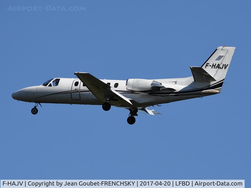F-HAJV, 1989 Cessna 550 Citation II C/N 550-0622, Valljet landing runway 05