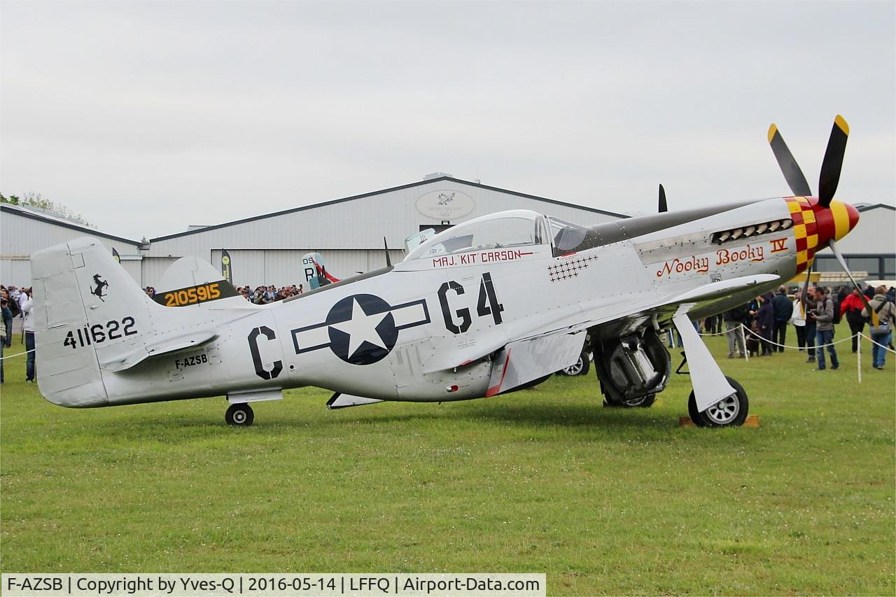 F-AZSB, 1944 North American P-51D Mustang C/N 122-40967, North American P-51D Mustang, Static park, La Ferté-Alais (LFFQ) Air show 2016