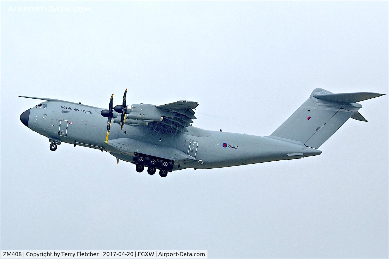 ZM408, 2015 Airbus A400M Atlas C.1 C/N 027, At RAF Waddington