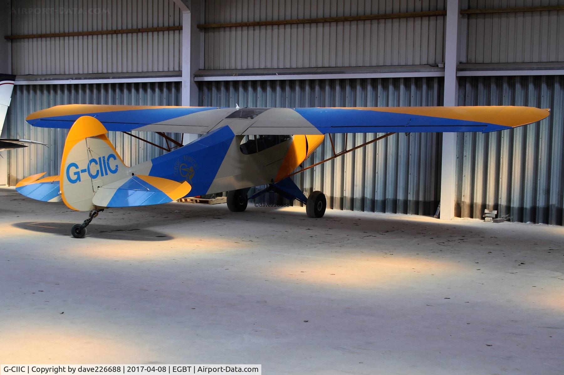 G-CIIC, 1957 Piper PA-18-150 Super Cub C/N 18-5356, G CIIC hangered at Turweston