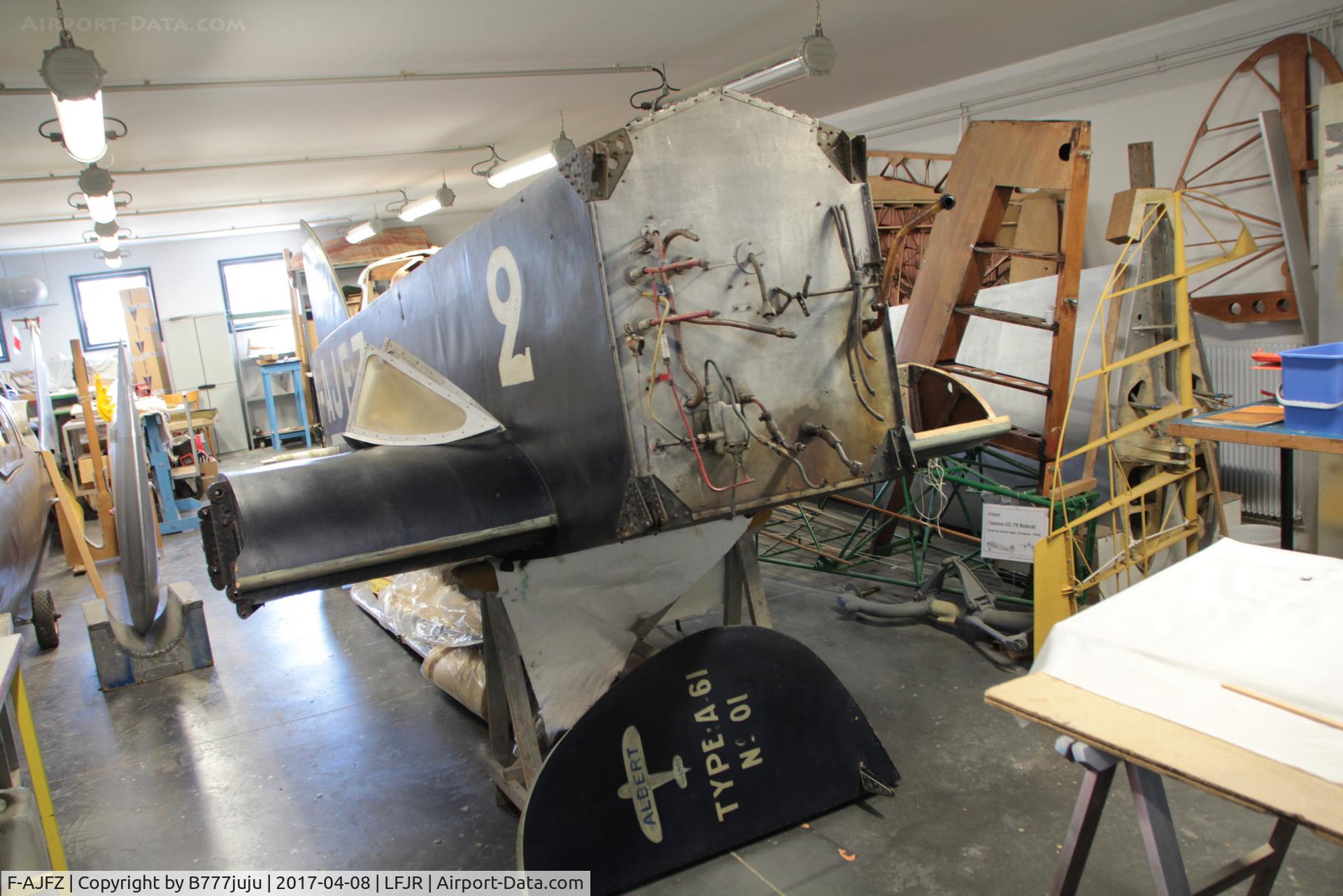 F-AJFZ, Albert A-61 C/N 01, on restoration