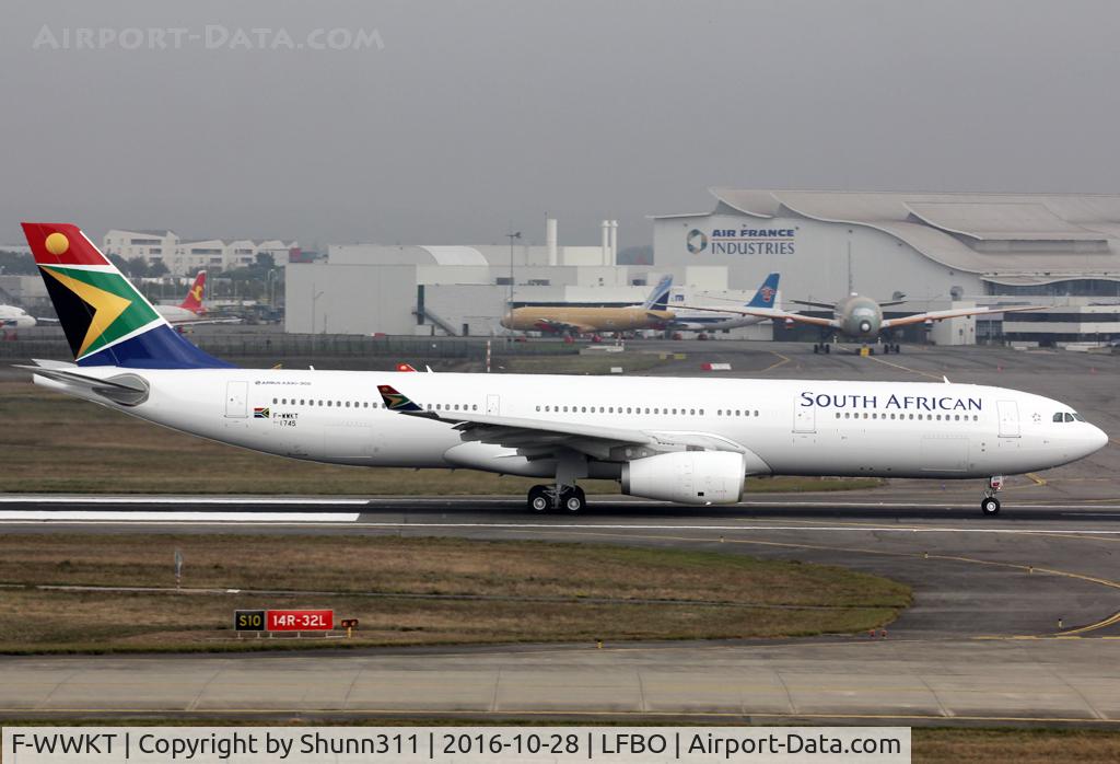 F-WWKT, 2016 Airbus A330-343 C/N 1745, C/n 1745 - To be ZS-SXI