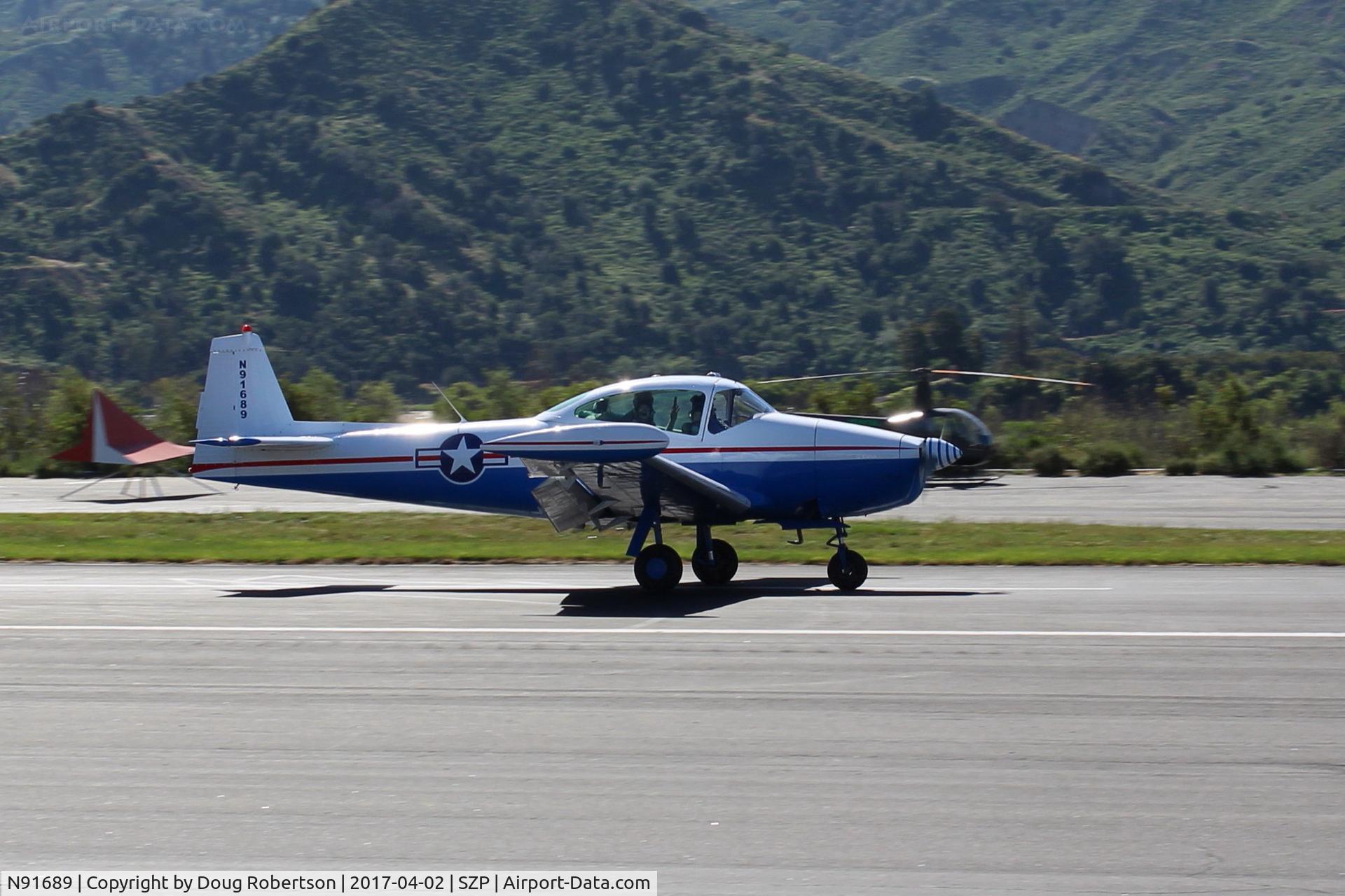 N91689, 1946 North American Navion (NA-145) C/N NAV-4-431, 1946 North American NAVION, Continental E225 upgrade, landing roll Rwy 22, Young Eagles flight