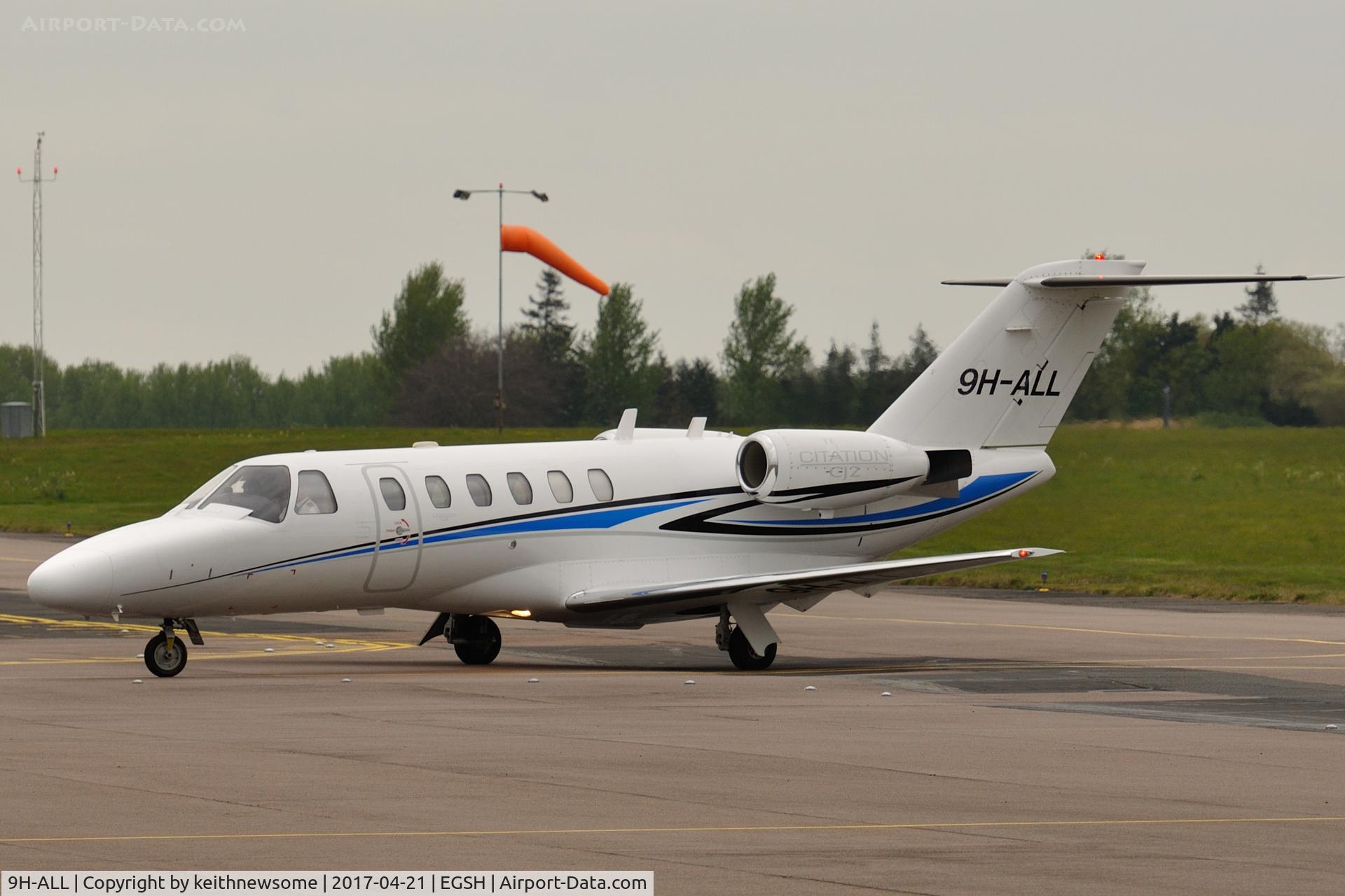 9H-ALL, 2000 Cessna 525A CitationJet CJ2 C/N 525A-0005, Regular visitor of late.