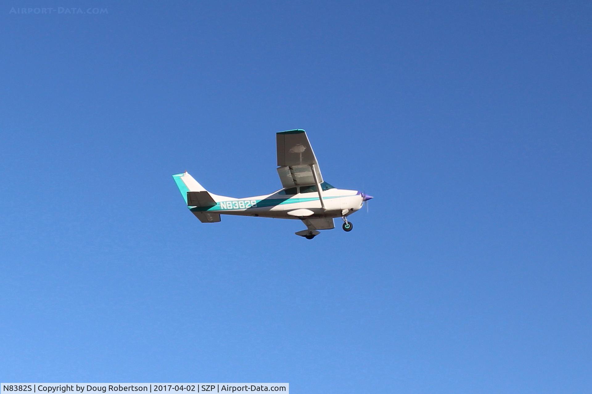 N8382S, 1965 Cessna 182H Skylane C/N 18256482, 1965  Cessna 182H SKYLANE, Continental O-470-R 230 Hp, takeoff climb Rwy 04