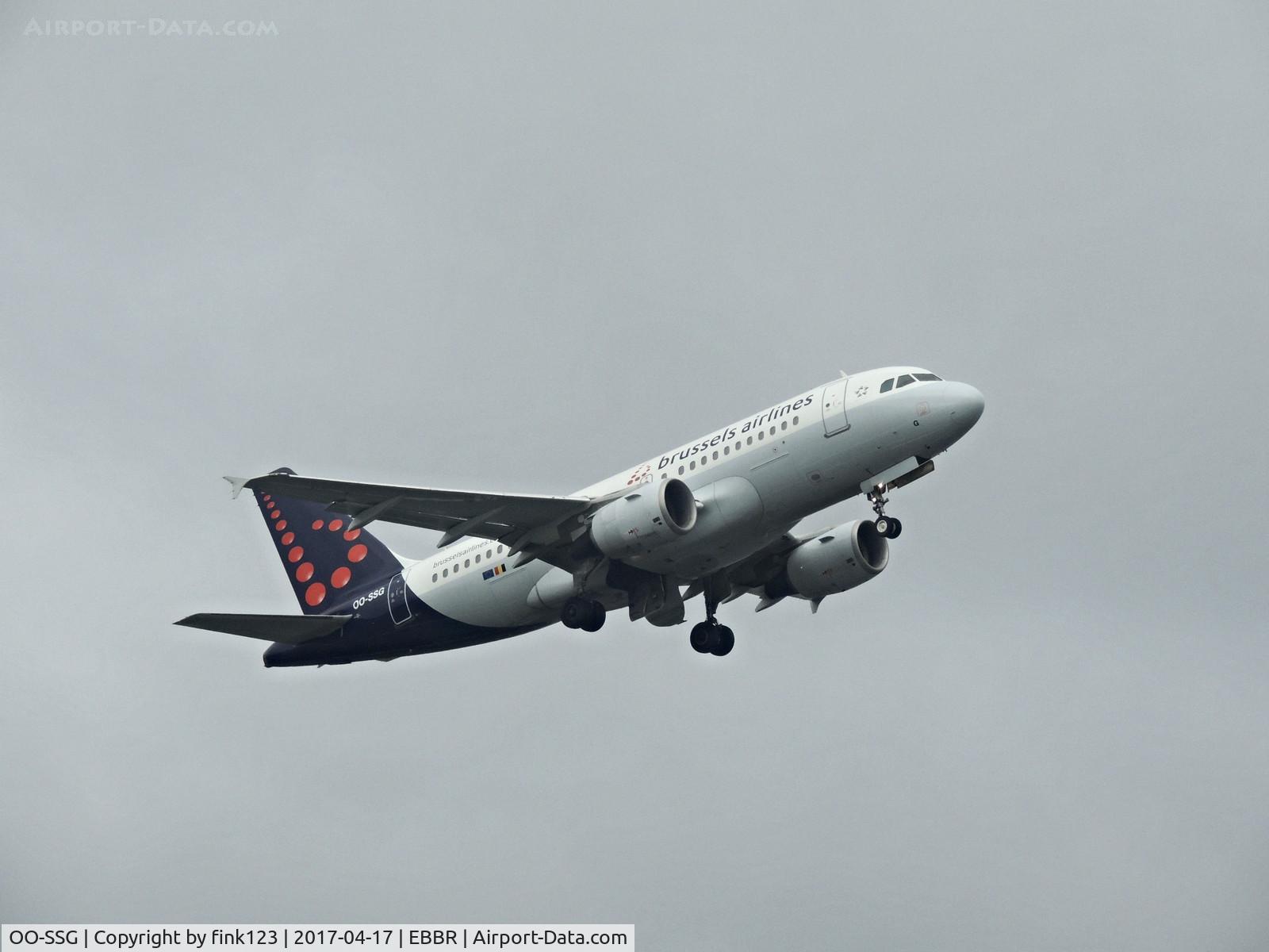 OO-SSG, 2000 Airbus A319-112 C/N 1160, again a brussels airlines