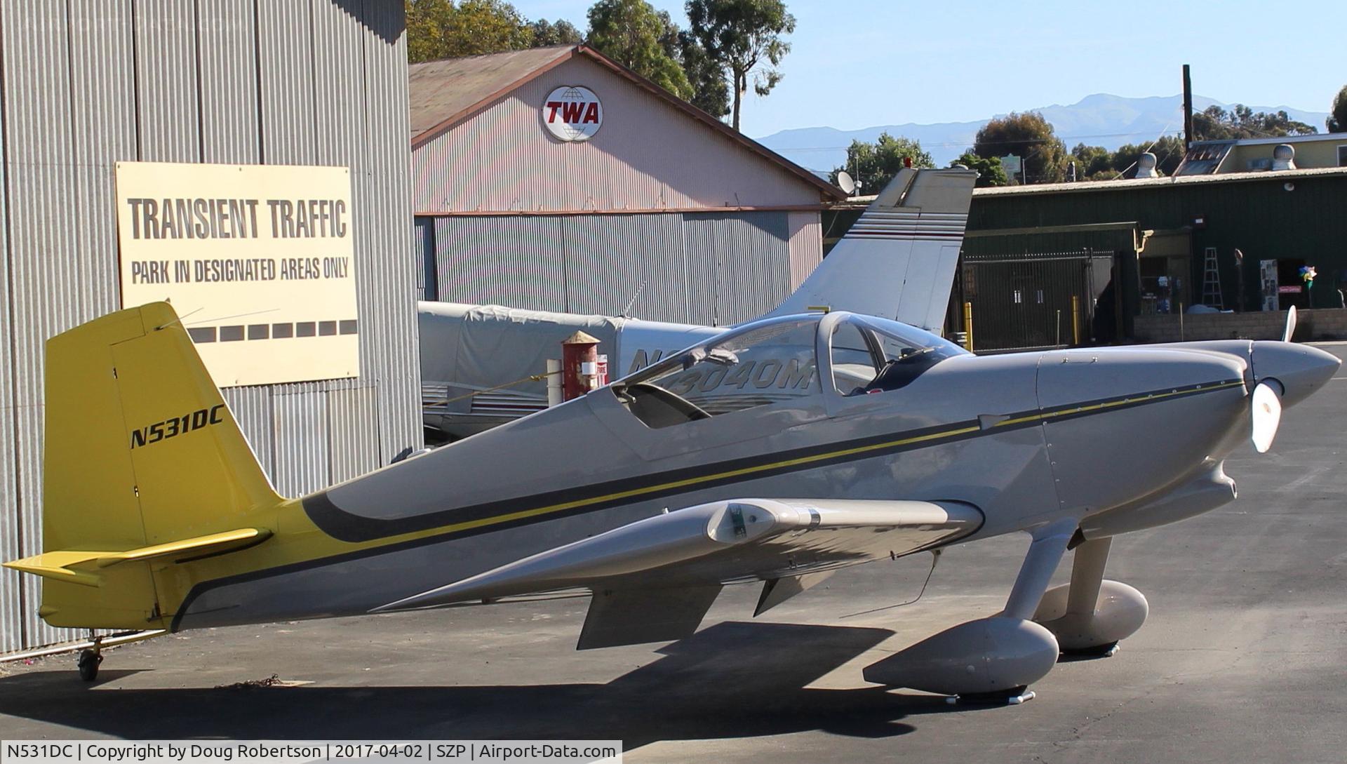 N531DC, 2007 Vans RV-7 C/N 72814, 2007 Simmons Vans RV-7, Mattituck (Lycoming) IO-360 180 Hp