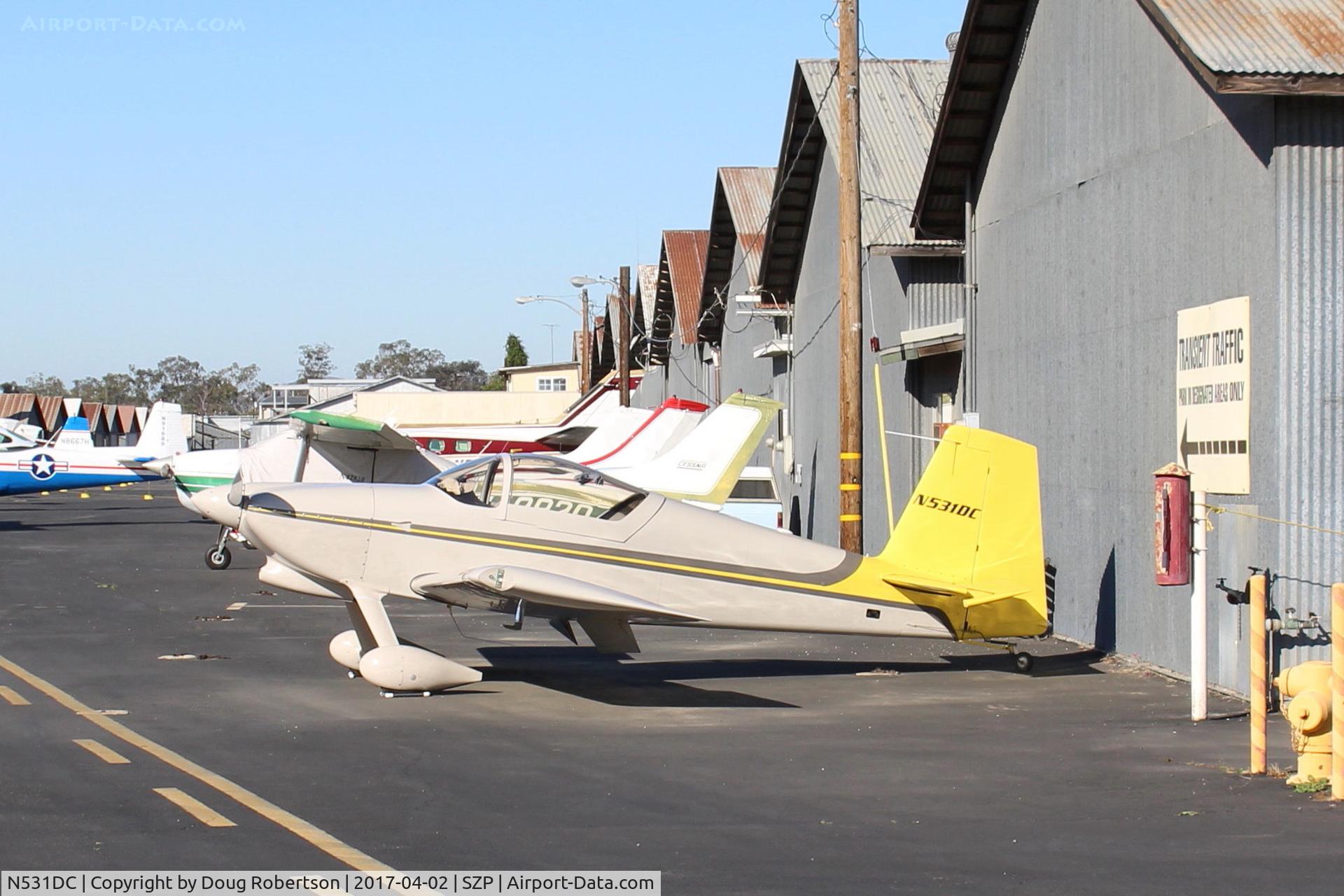 N531DC, 2007 Vans RV-7 C/N 72814, 2007 Simmons VANs RV-7, Mattituck (Lycoming) IO-360 180 Hp