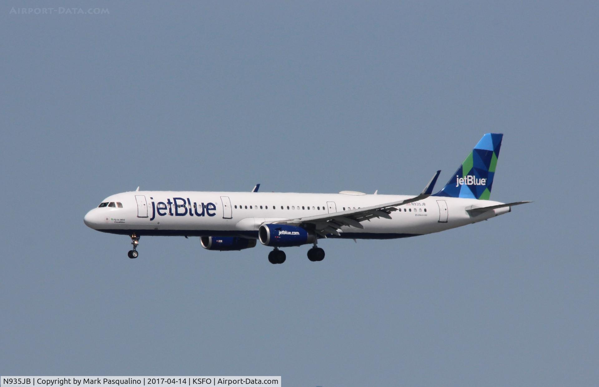 N935JB, 2014 Airbus A321-231 C/N 6185, Airbus A321