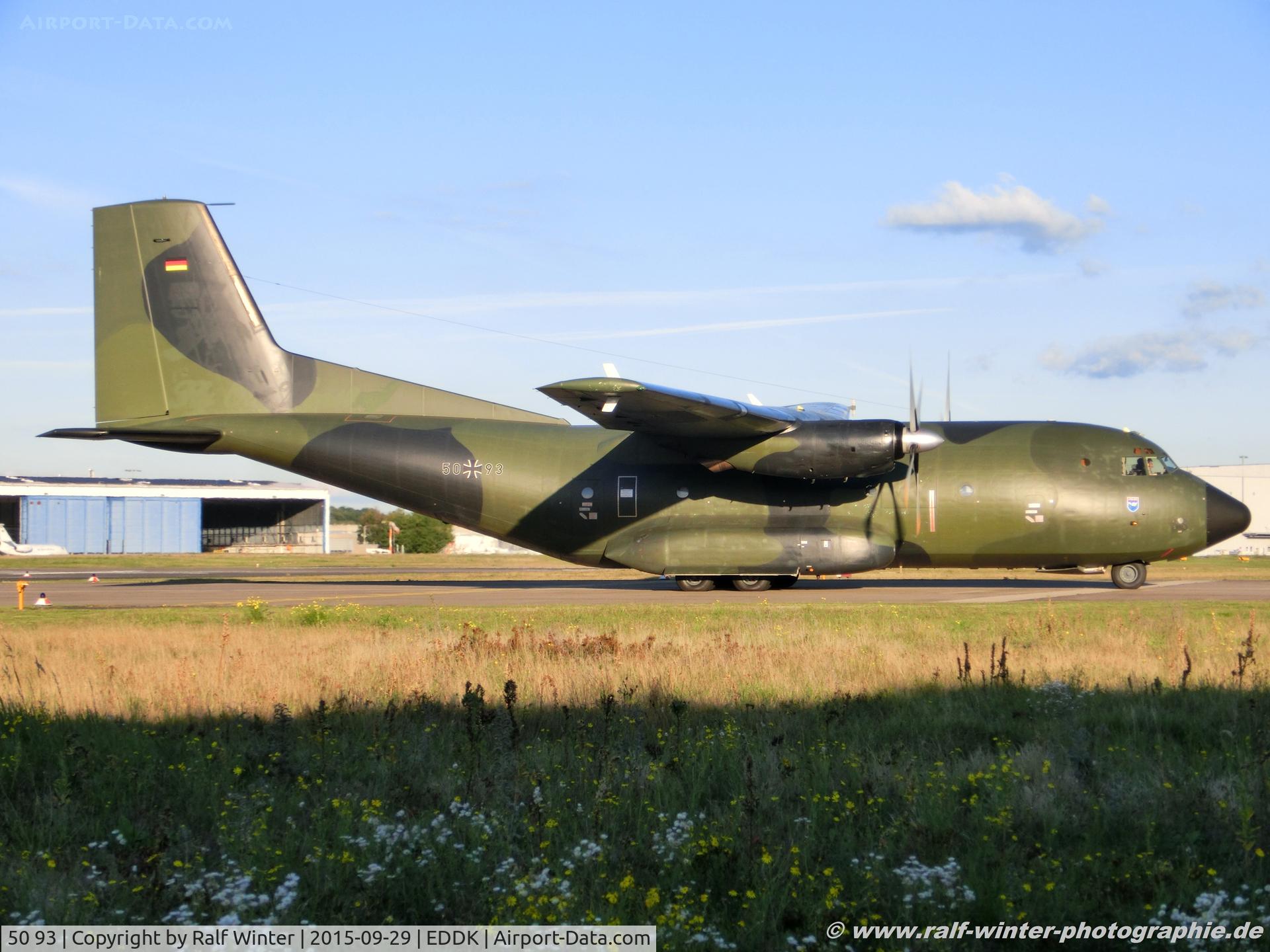 50 93, Transall C-160D C/N D130, Transall C-160D - GAF German Air Force - D130 - 50+93 - 29.09.2015 - CGN