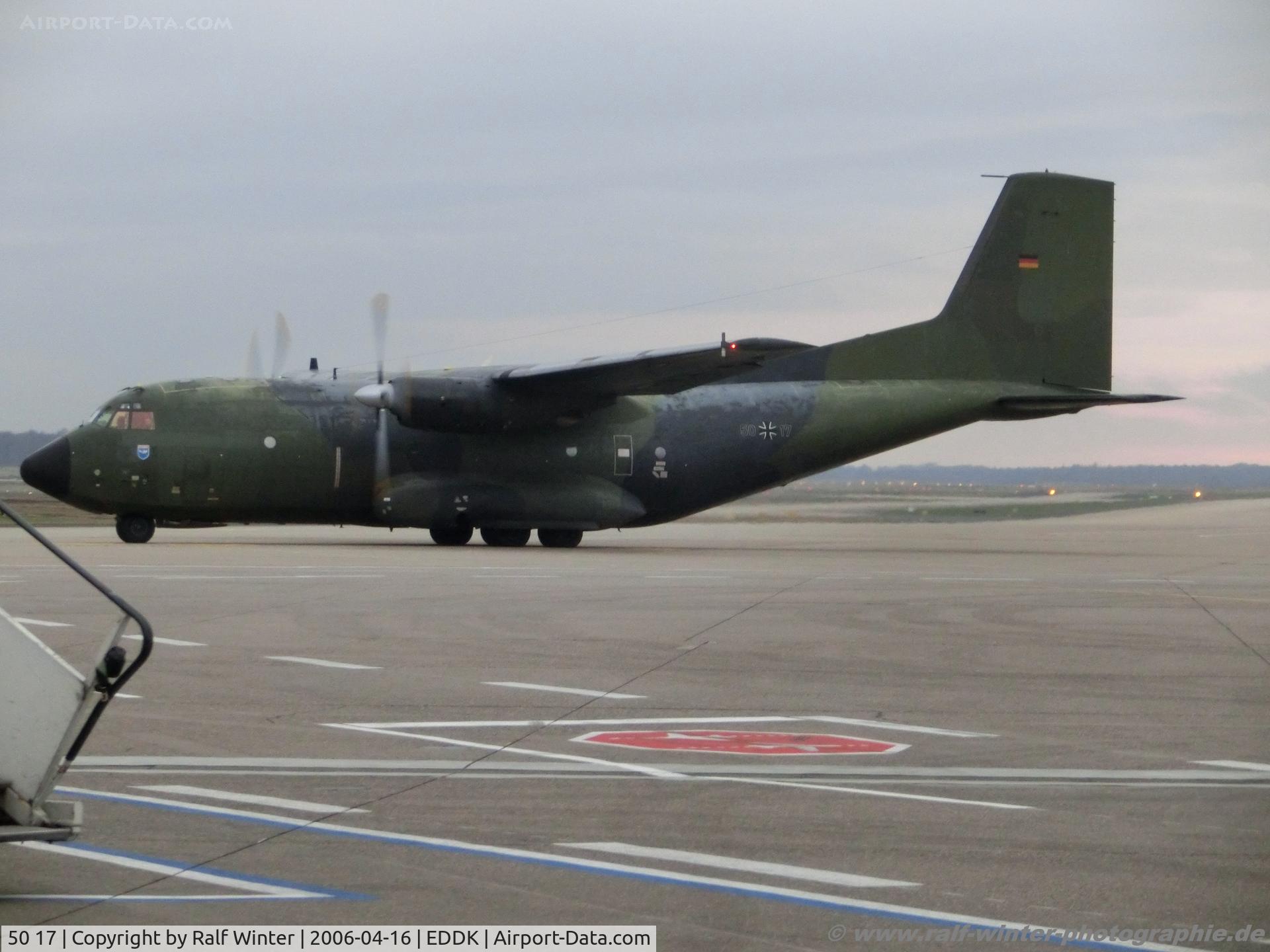50 17, Transall C-160D C/N D25, Transall C-160D - GAF German Air Force - D25 - 50+17 - CGN