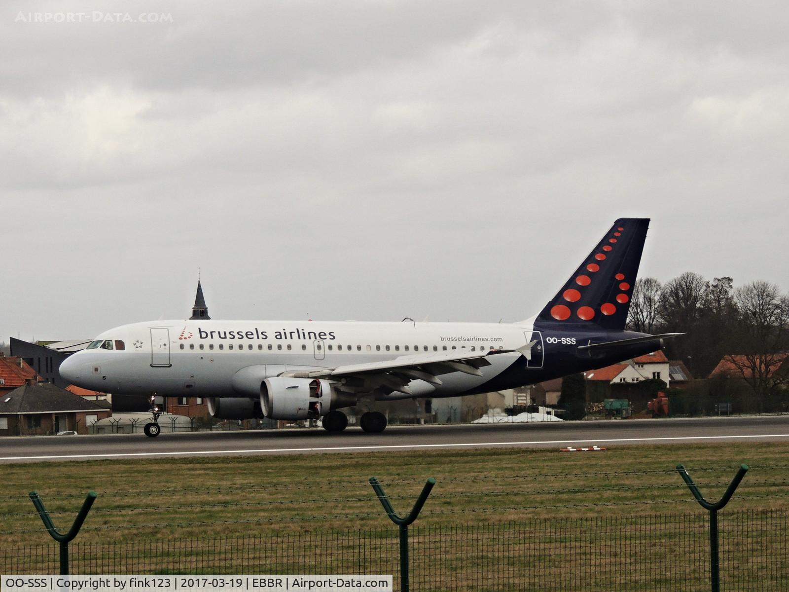 OO-SSS, 2003 Airbus A319-111 C/N 2030, brussel airlineslanded