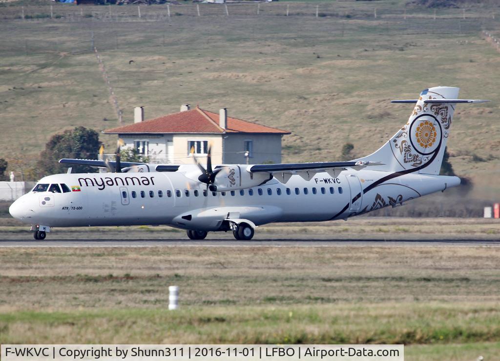 F-WKVC, 2016 ATR 72-600 (72-212A) C/N 1368, C/n 1368 - Delivery day... F- reg as ferry flight... to be XY-AMI