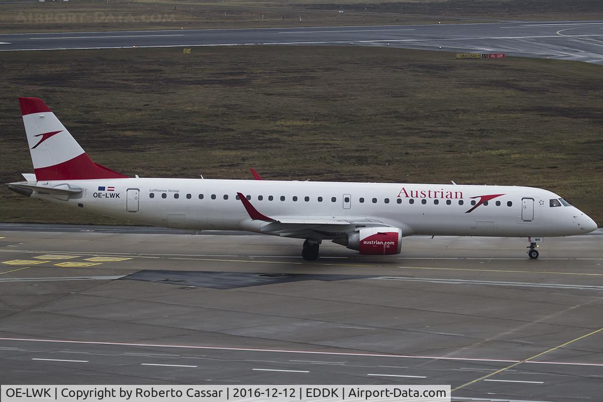 OE-LWK, 2012 Embraer 195LR  (ERJ-190-200LR) C/N 19000523, Koln Bonn