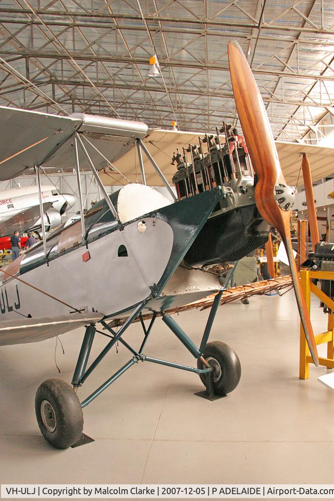 VH-ULJ, De Havilland DH-60G Gypsy Moth C/N 1074, De Havilland DH-60G Gypsy Moth at the South Australian Aviation Museum, Port Adelaide, South Australia. December 5th 2007.