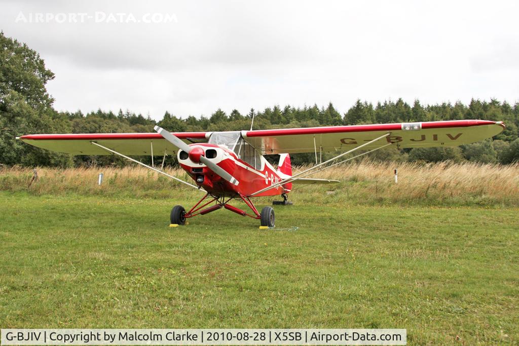 G-BJIV, 1965 Piper PA-18-150 Super Cub C/N 18-8262, Piper PA-18-150 Super Cub Piper PA-18-150, one of the tow planes at The Yorkshire Gliding Club, Sutton Bank, N Yorks, August 28th 2010.