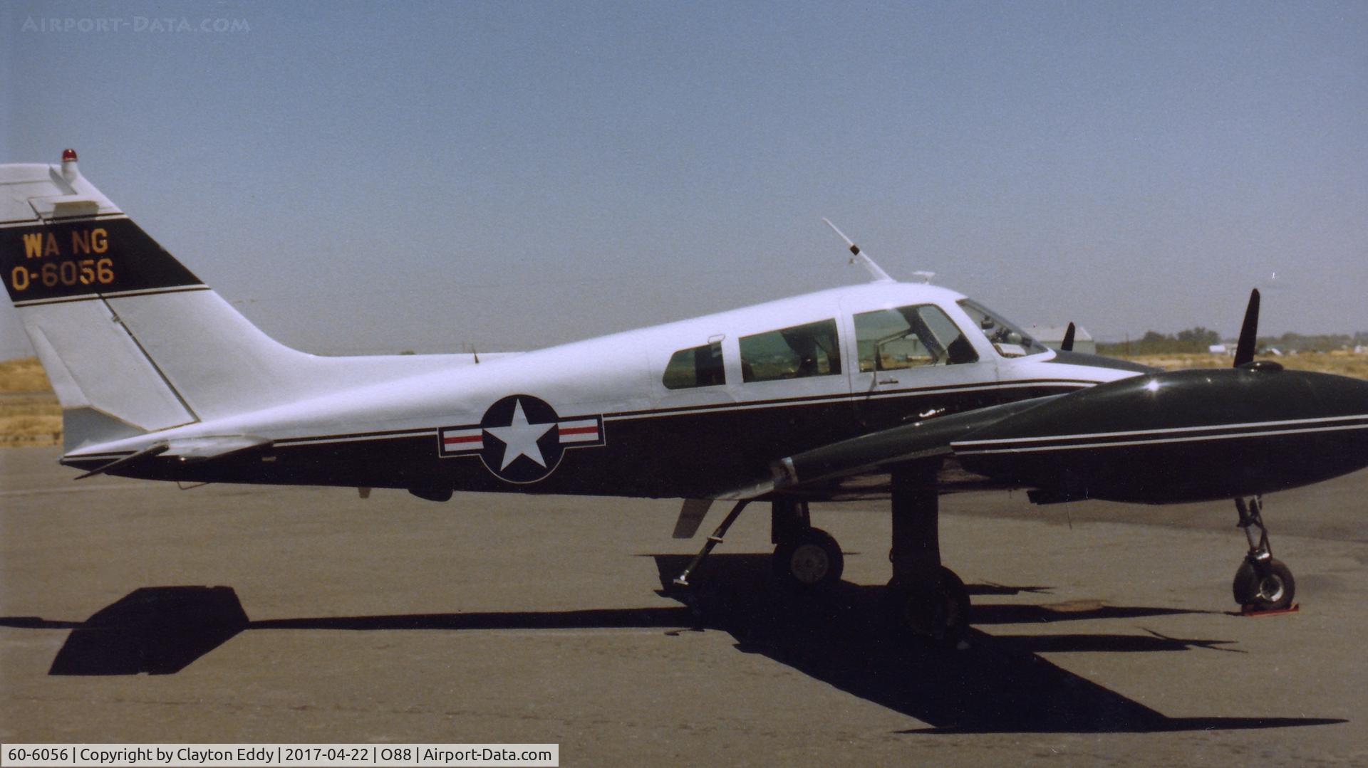 60-6056, 1960 Cessna U-3B (310M) C/N 310M-0011, Old Rio Vista Airport in California 1970's or 1980's.