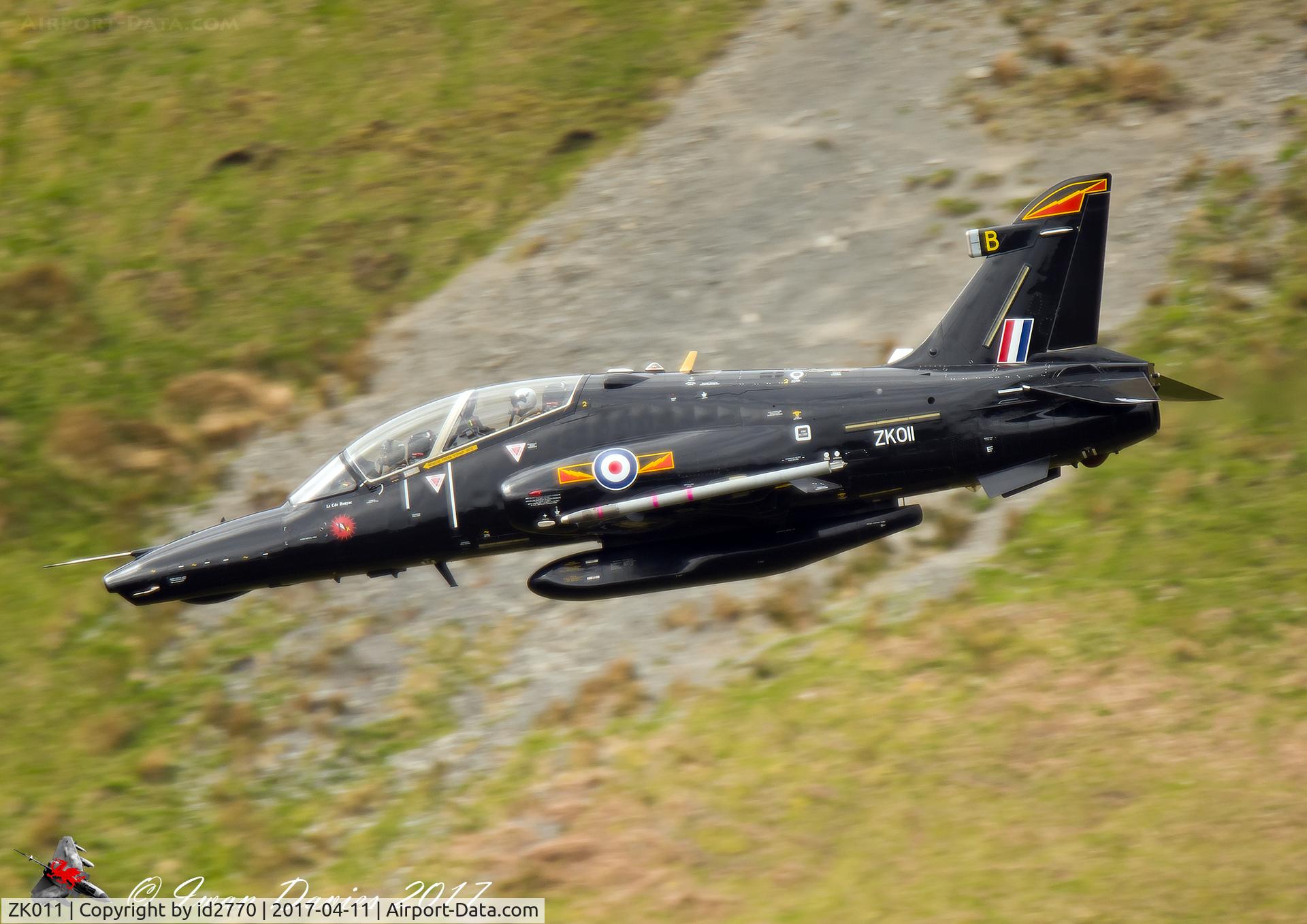 ZK011, 2006 British Aerospace Hawk T2 C/N RT002/1240, Taken on approach to Tal Y Llyn Lake, North Wales