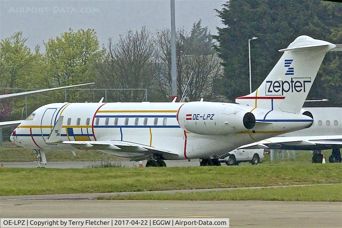 OE-LPZ, 2013 Bombardier BD-700-1A11 Global 5000 C/N 9495, At Luton Airport